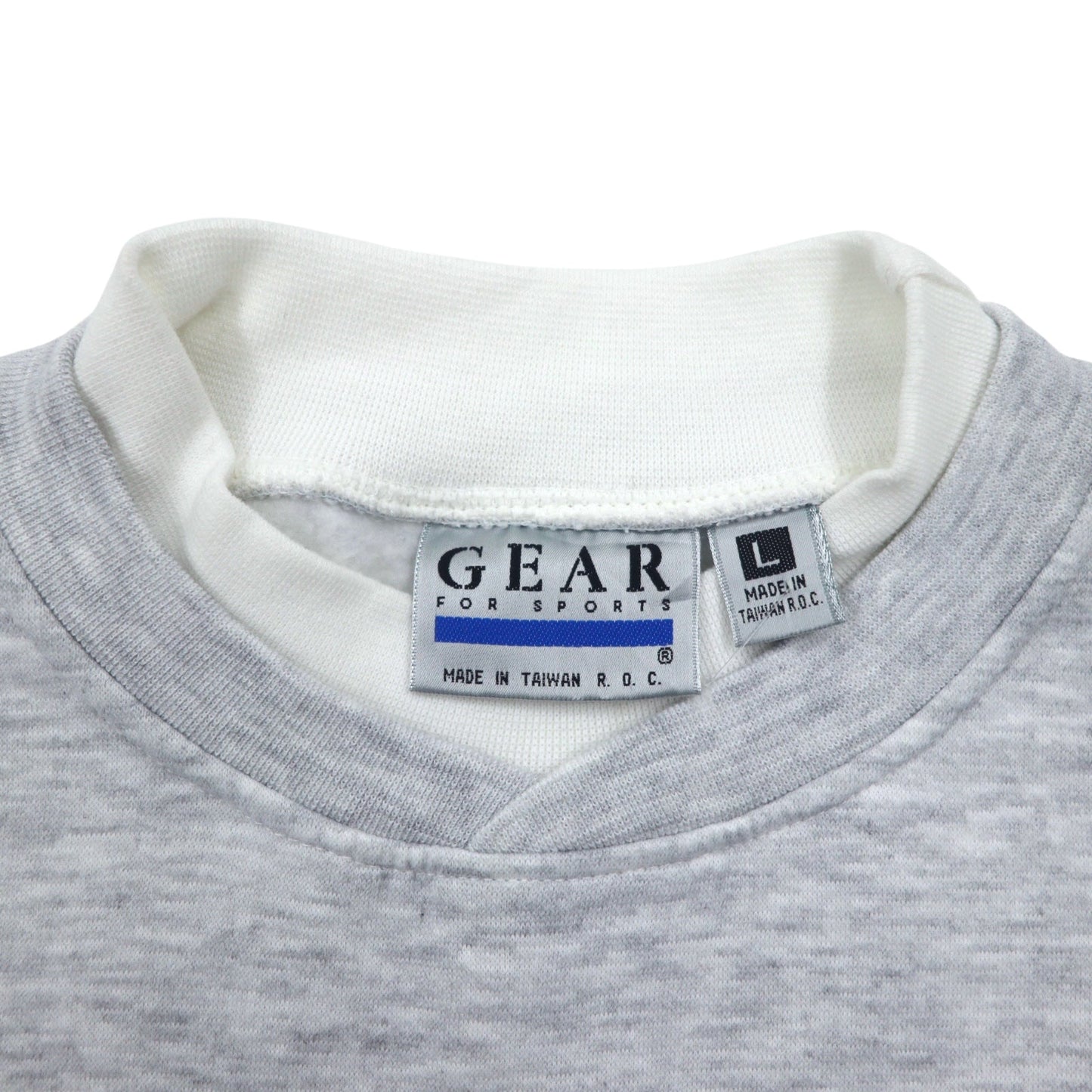 90年代 GEAR FOR SPORTS プリント スウェット L グレー コットン ポリエステル 裏起毛 STAR SHIP OCEANIC