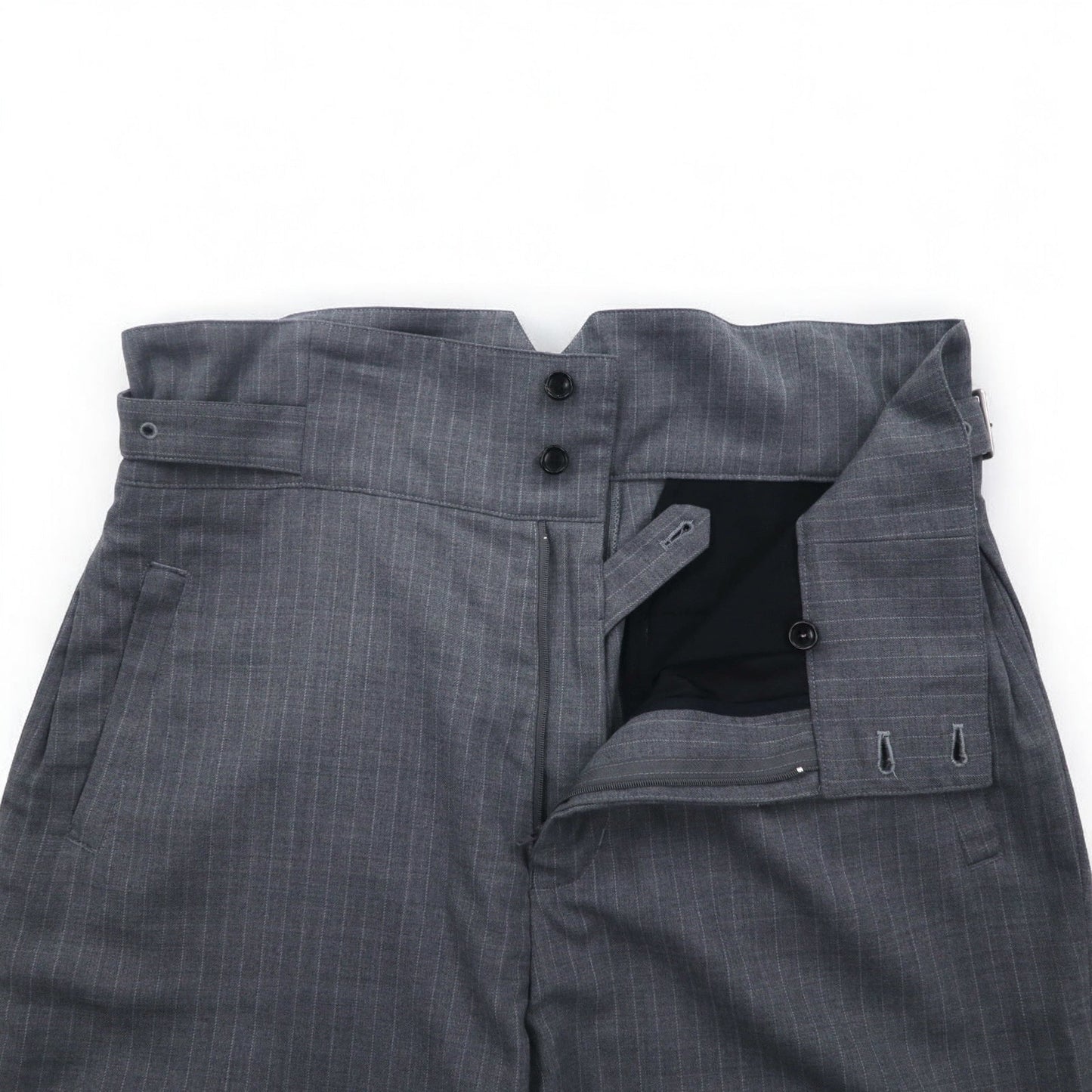 Blackweirdos ボンテージ スラックス パンツ XL グレー Deformed Bondage pants 日本製