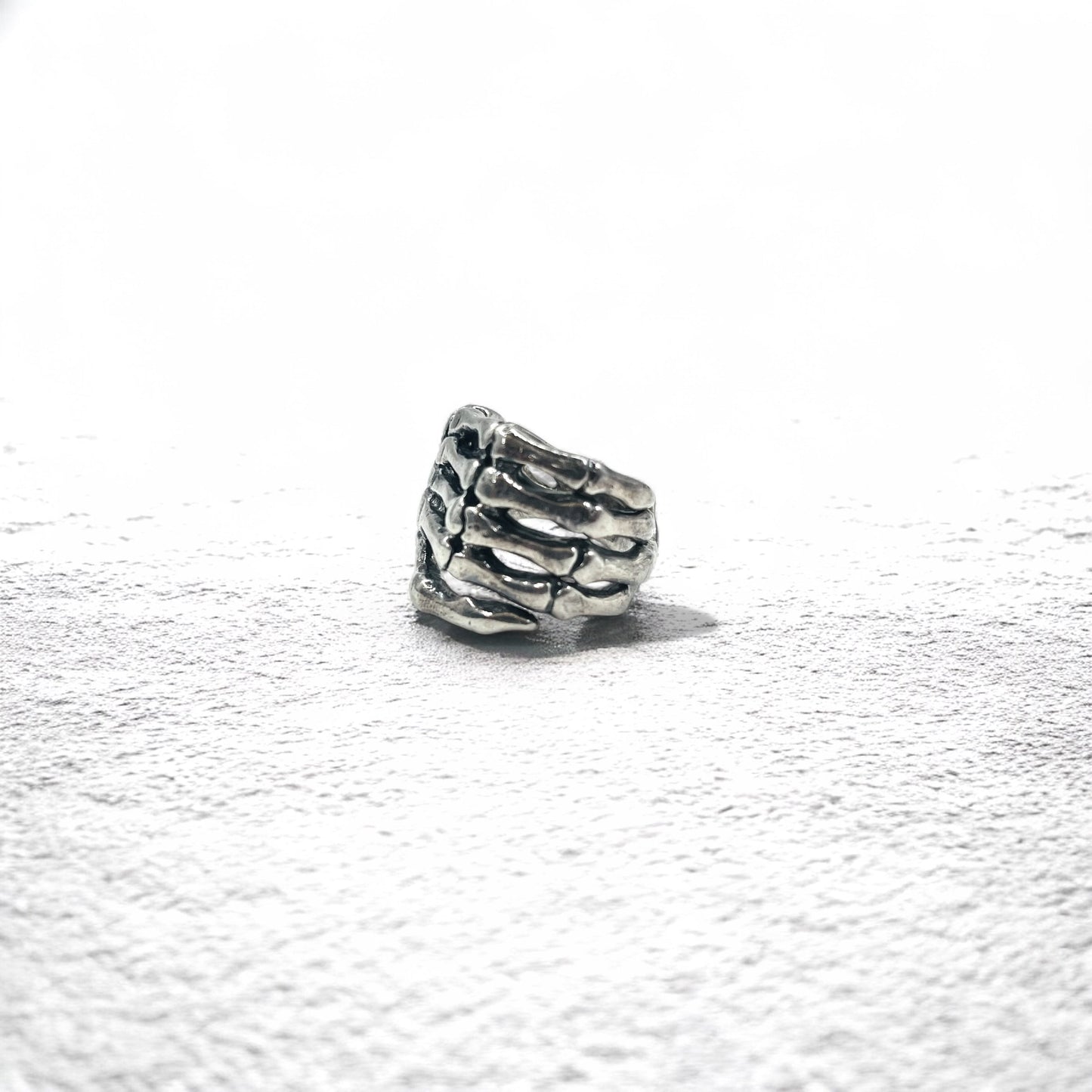 Vintage Silver Bone Ring ボーンハンド リング 指輪 17号 シルバー 925 スケルトン ゴシック パンク ロック