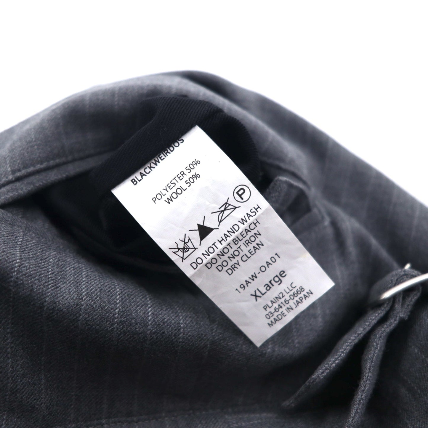 Blackweirdos ボンテージ スラックス パンツ XL グレー Deformed Bondage pants 日本製