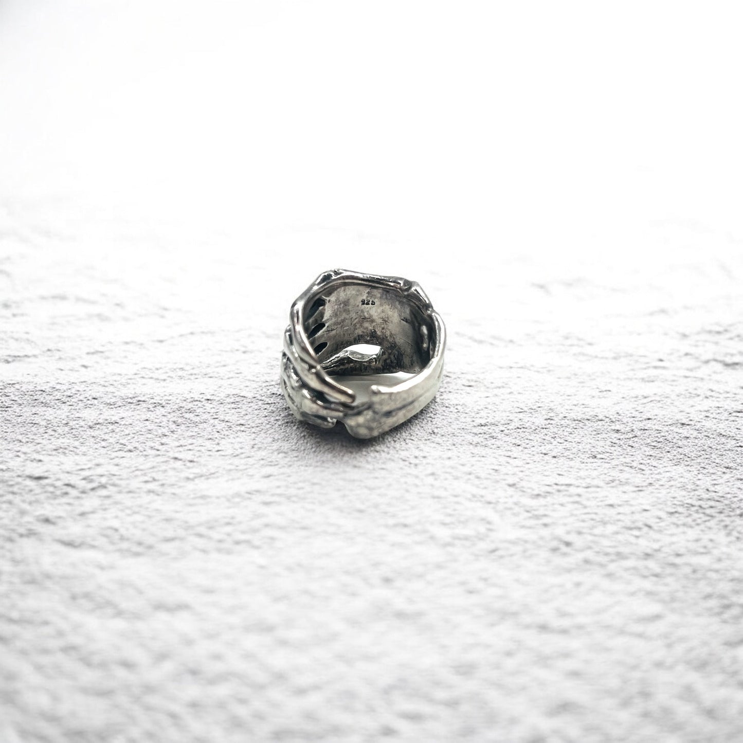 Vintage Silver Bone Ring ボーンハンド リング 指輪 17号 シルバー 925 スケルトン ゴシック パンク ロック