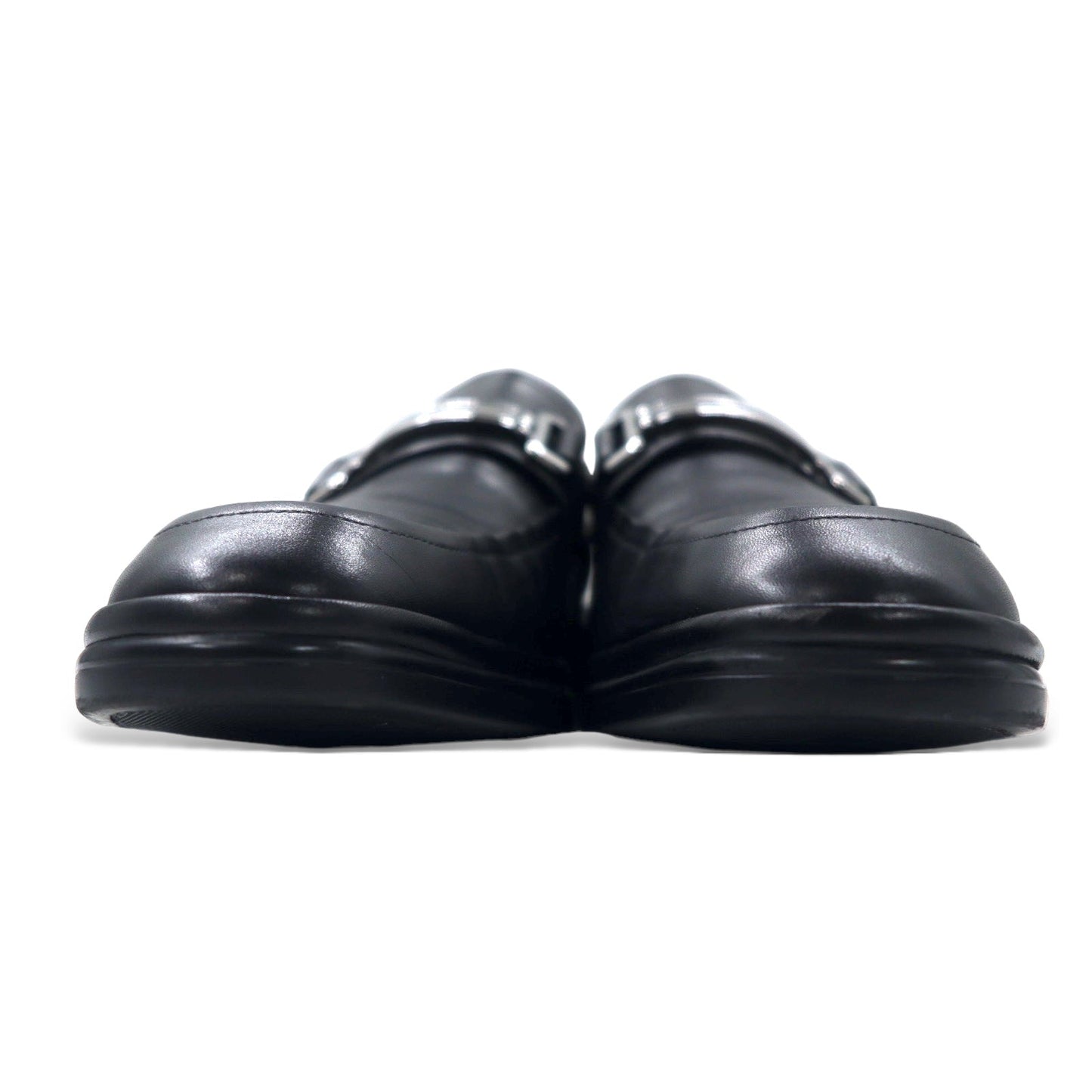 BALLY スイス製 ロゴプレート ビット ローファー 27.5cm ブラック レザー NEPTY/000
