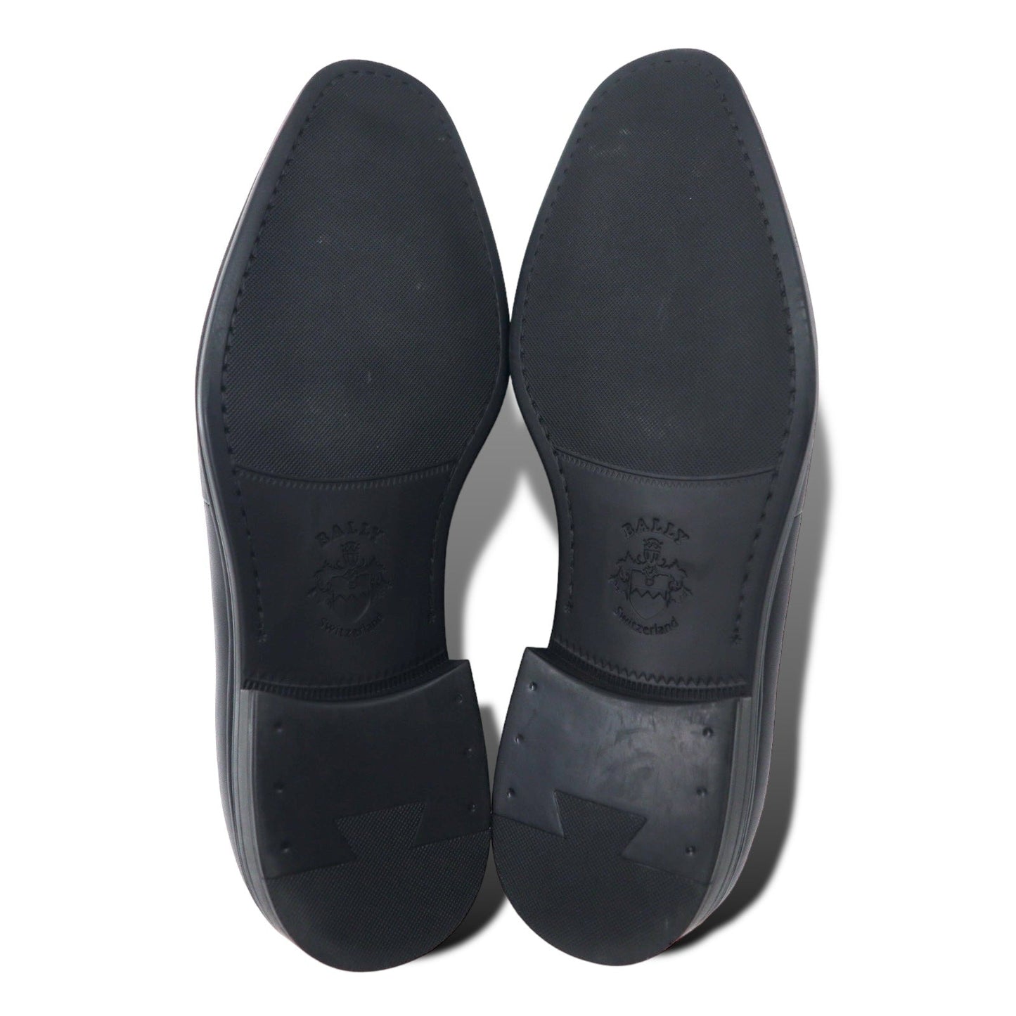 BALLY スイス製 ロゴプレート ビット ローファー 27.5cm ブラック レザー NEPTY/000