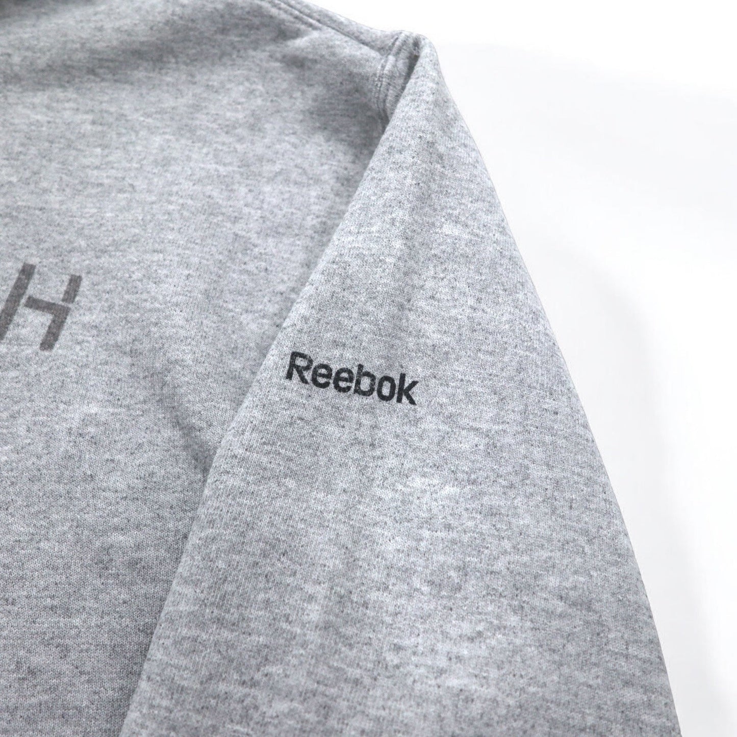 Reebok ヘビーウェイト プルオーバーパーカー L グレー 裏起毛 フロントポケット NFL PITTSBURGH