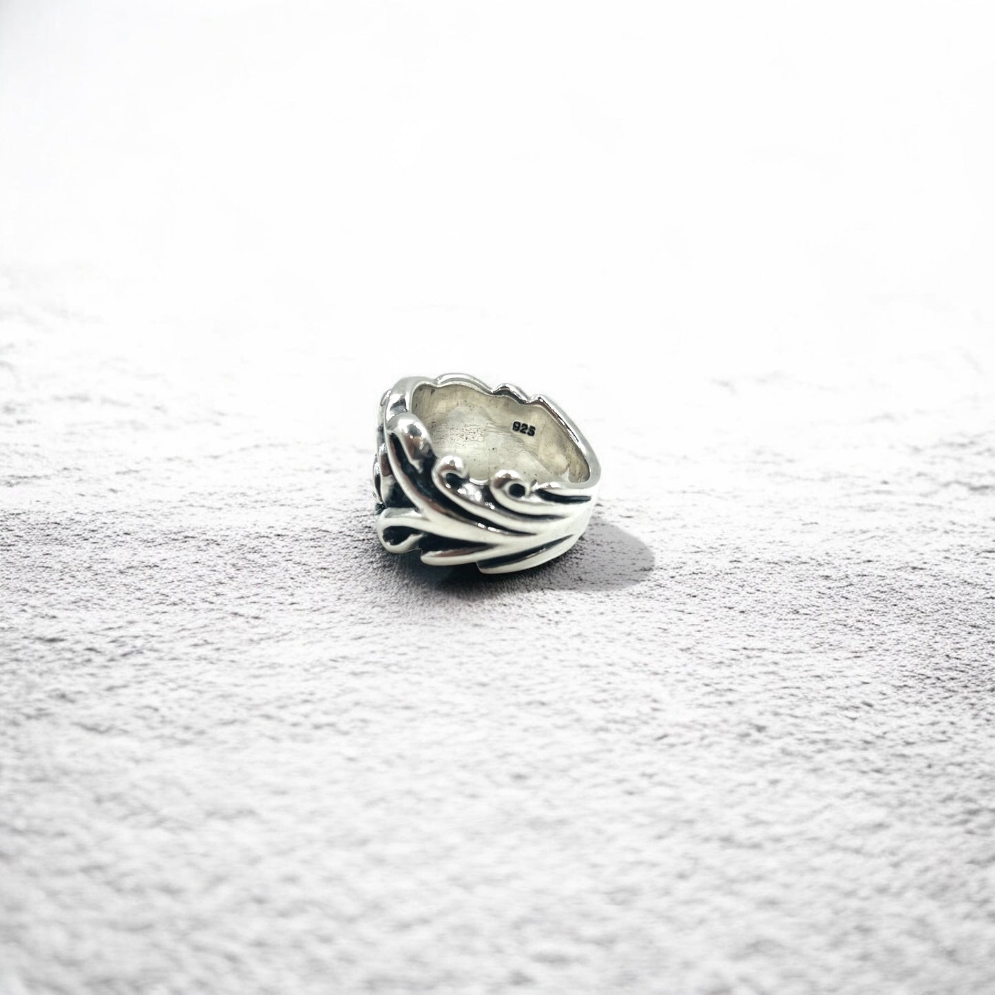 Vintage Silver Fleur de Lis Ring ユリ 紋章 リング 指輪 19号 シルバー 925 ゴシック パンク ロック