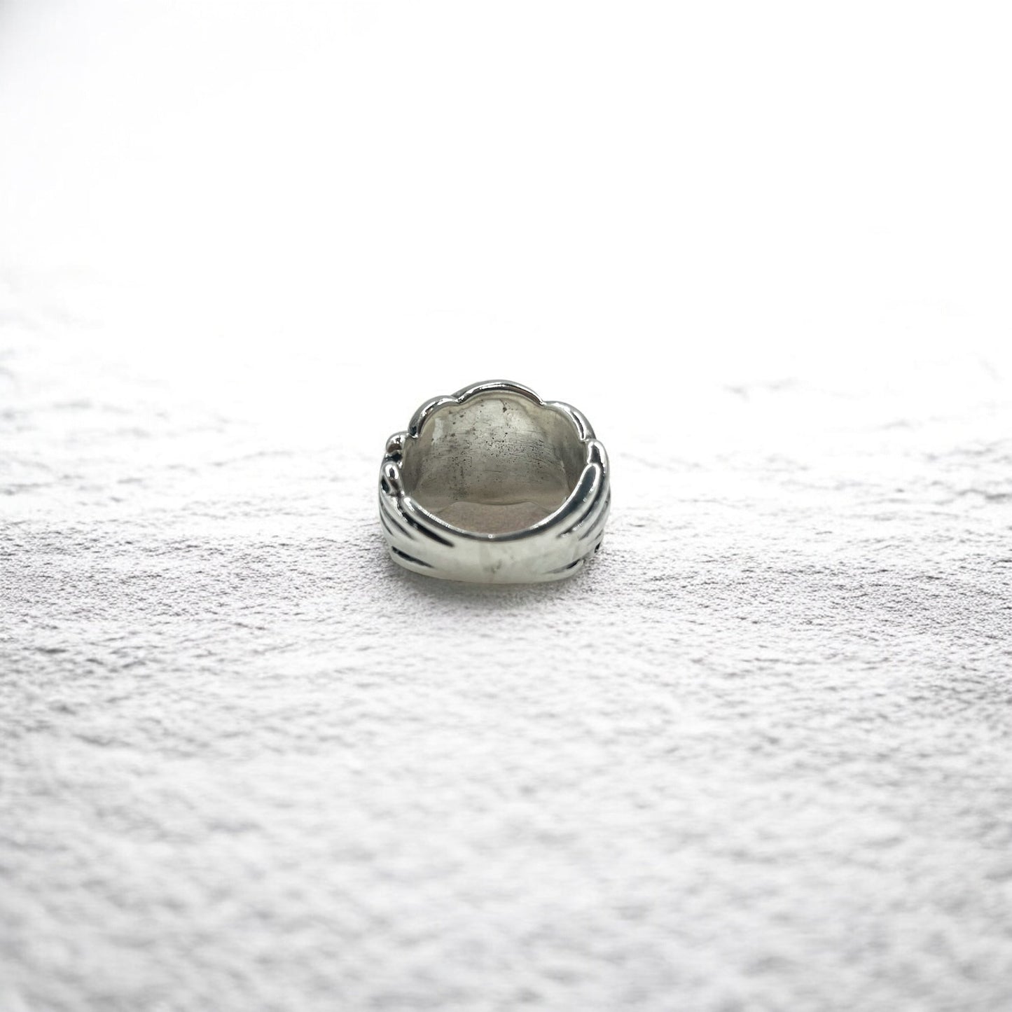 Vintage Silver Fleur de Lis Ring ユリ 紋章 リング 指輪 19号 シルバー 925 ゴシック パンク ロック