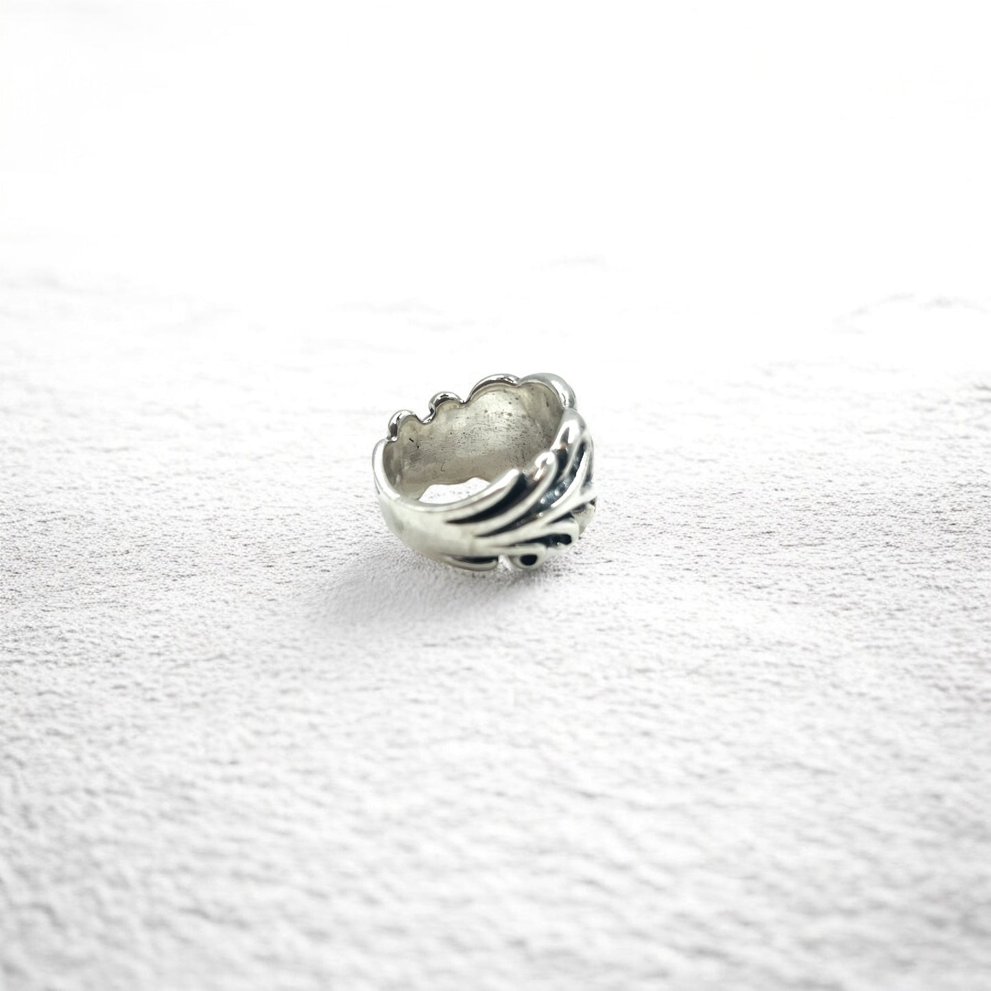 Vintage Silver Fleur de Lis Ring ユリ 紋章 リング 指輪 19号 シルバー 925 ゴシック パンク ロック