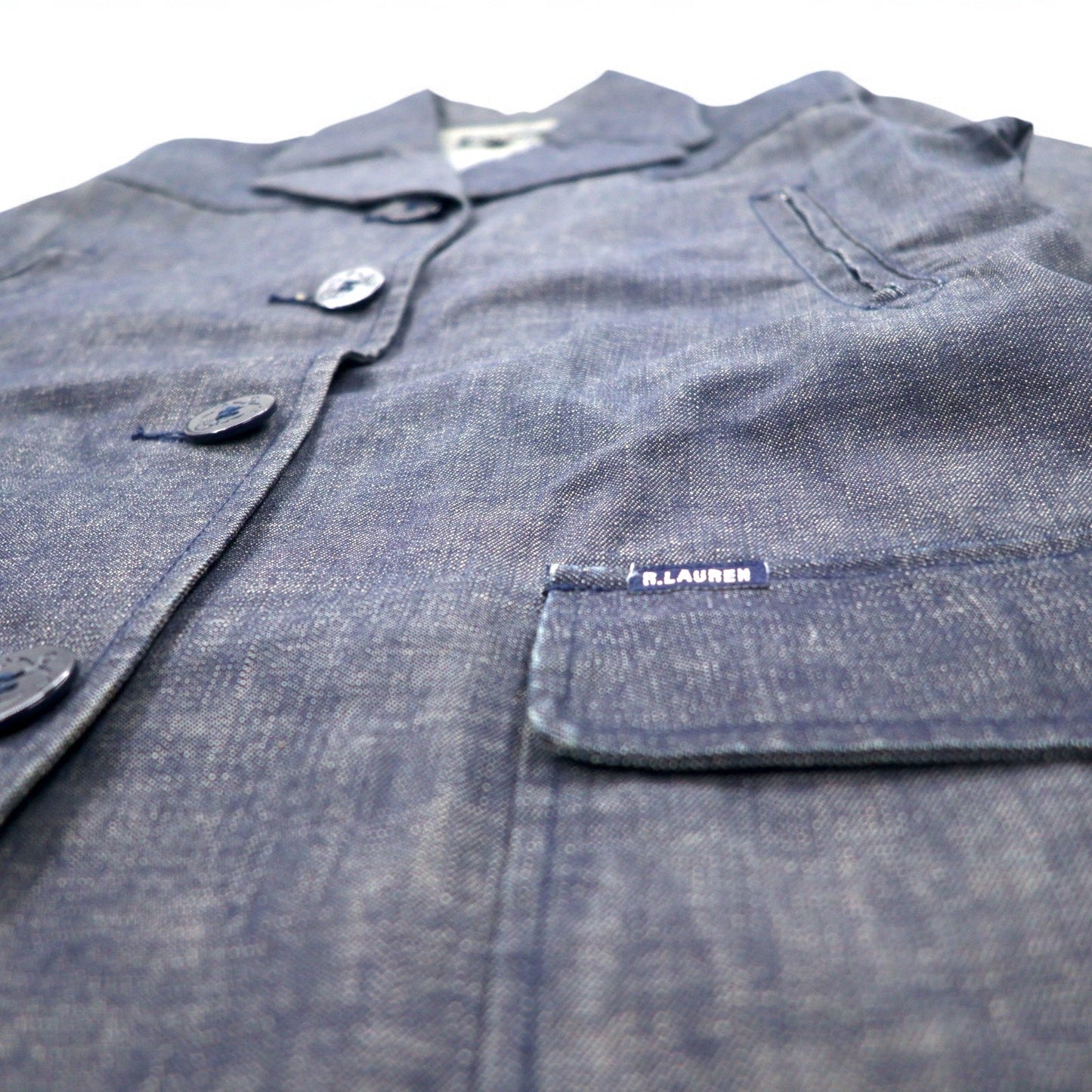 POLO JEANS CO. RALPH LAUREN 90年代 デニム マリンコート カバーオール L インディゴ ブルー