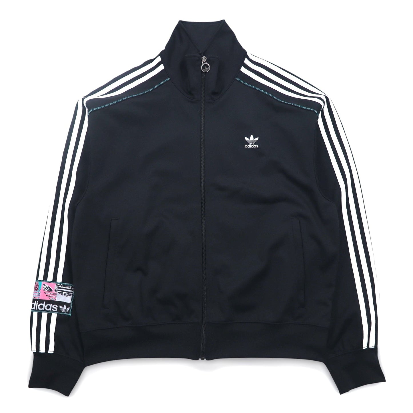 adidas Originals トラックジャケット ジャージ XL ブラック トレフォイルロゴ 3ストライプ Gender Neutral HS2628