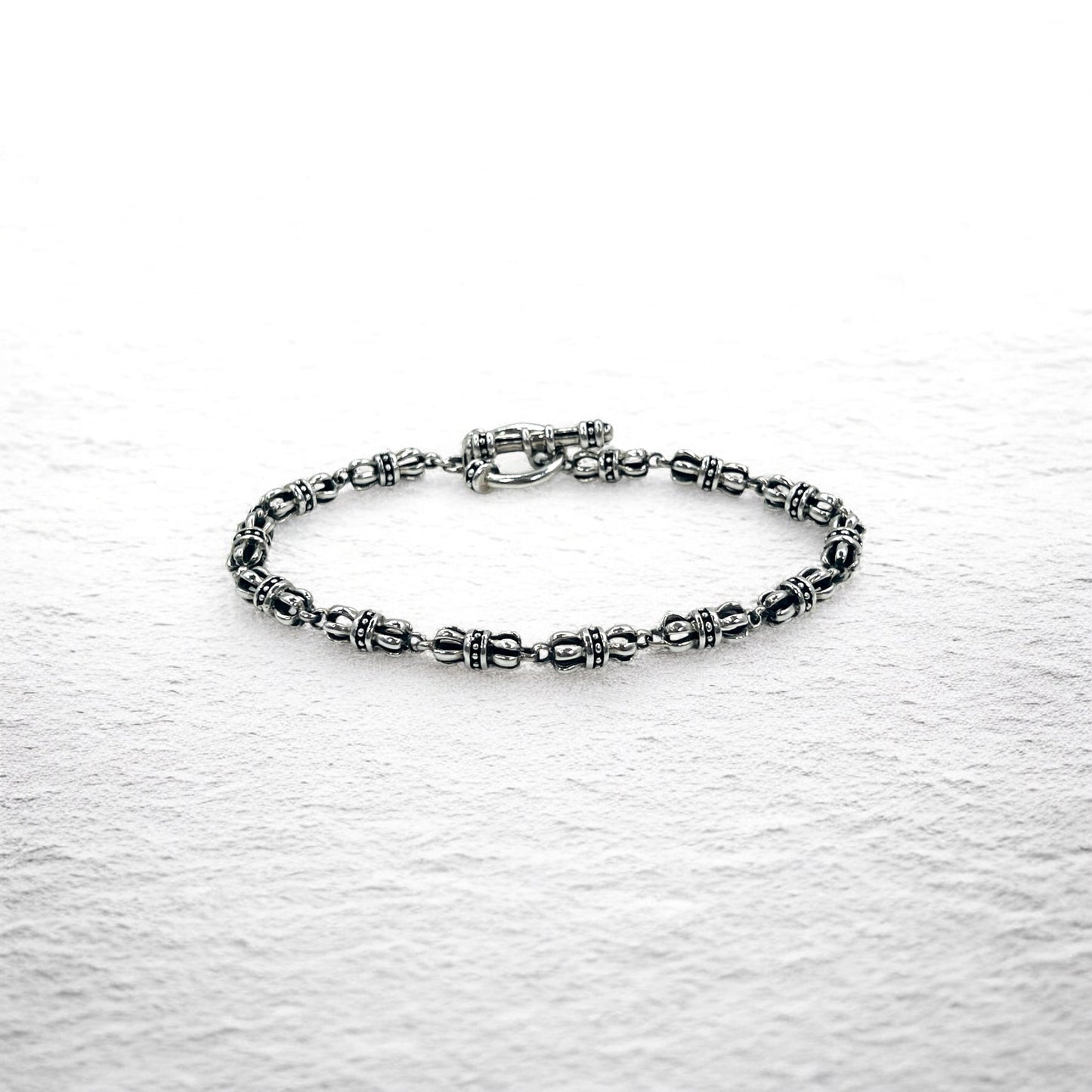 Vintage Gothic Chain Blacelet トグル チェーン ブレスレット シルバー 925 ゴシック クラウン