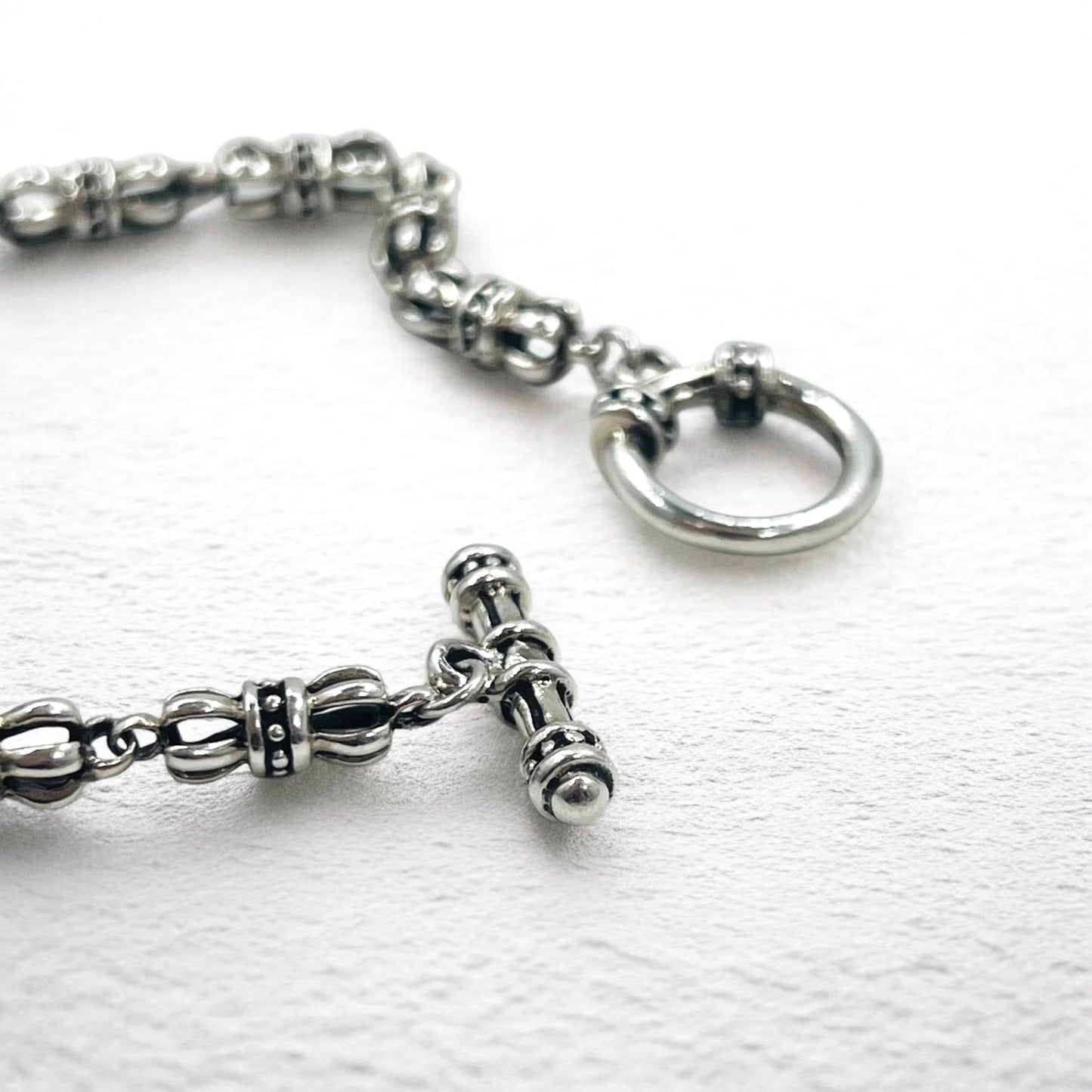 Vintage Gothic Chain Blacelet トグル チェーン ブレスレット シルバー 925 ゴシック クラウン