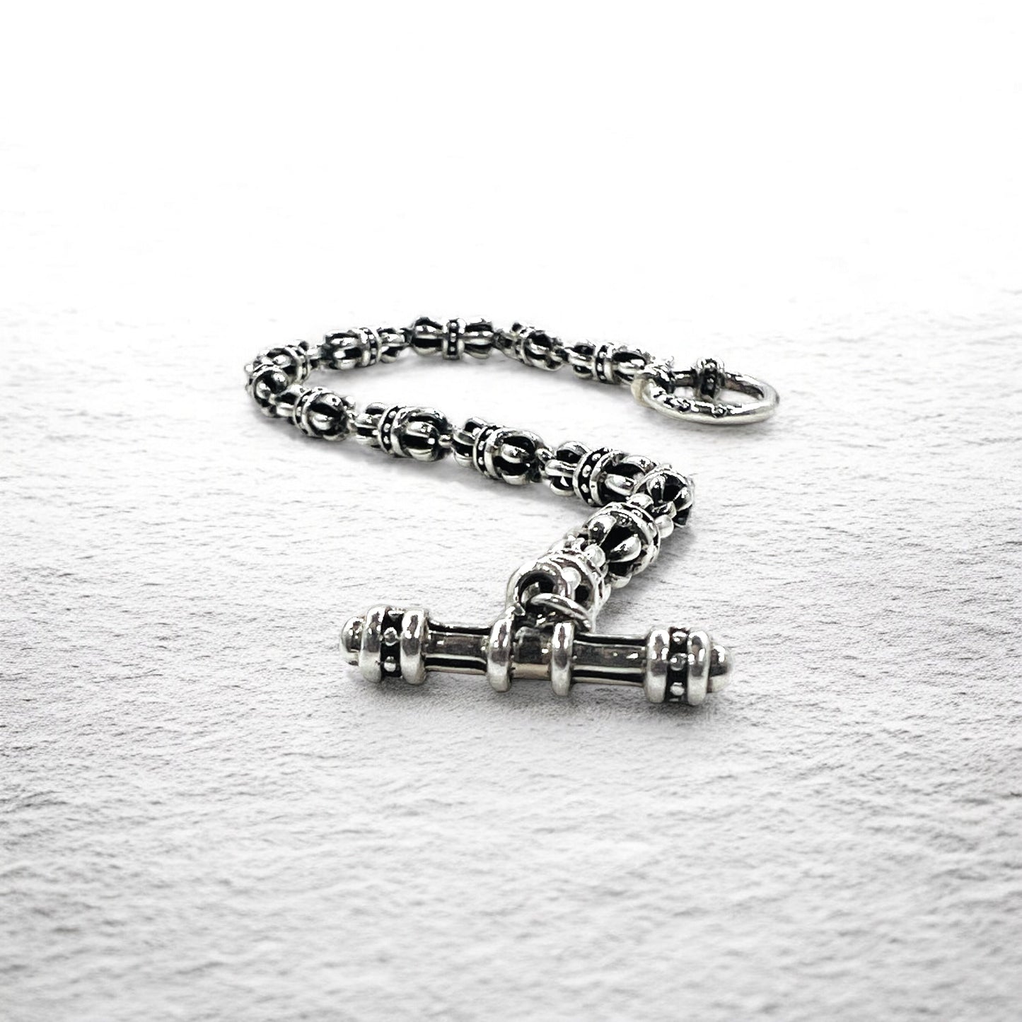 Vintage Gothic Chain Blacelet トグル チェーン ブレスレット シルバー 925 ゴシック クラウン