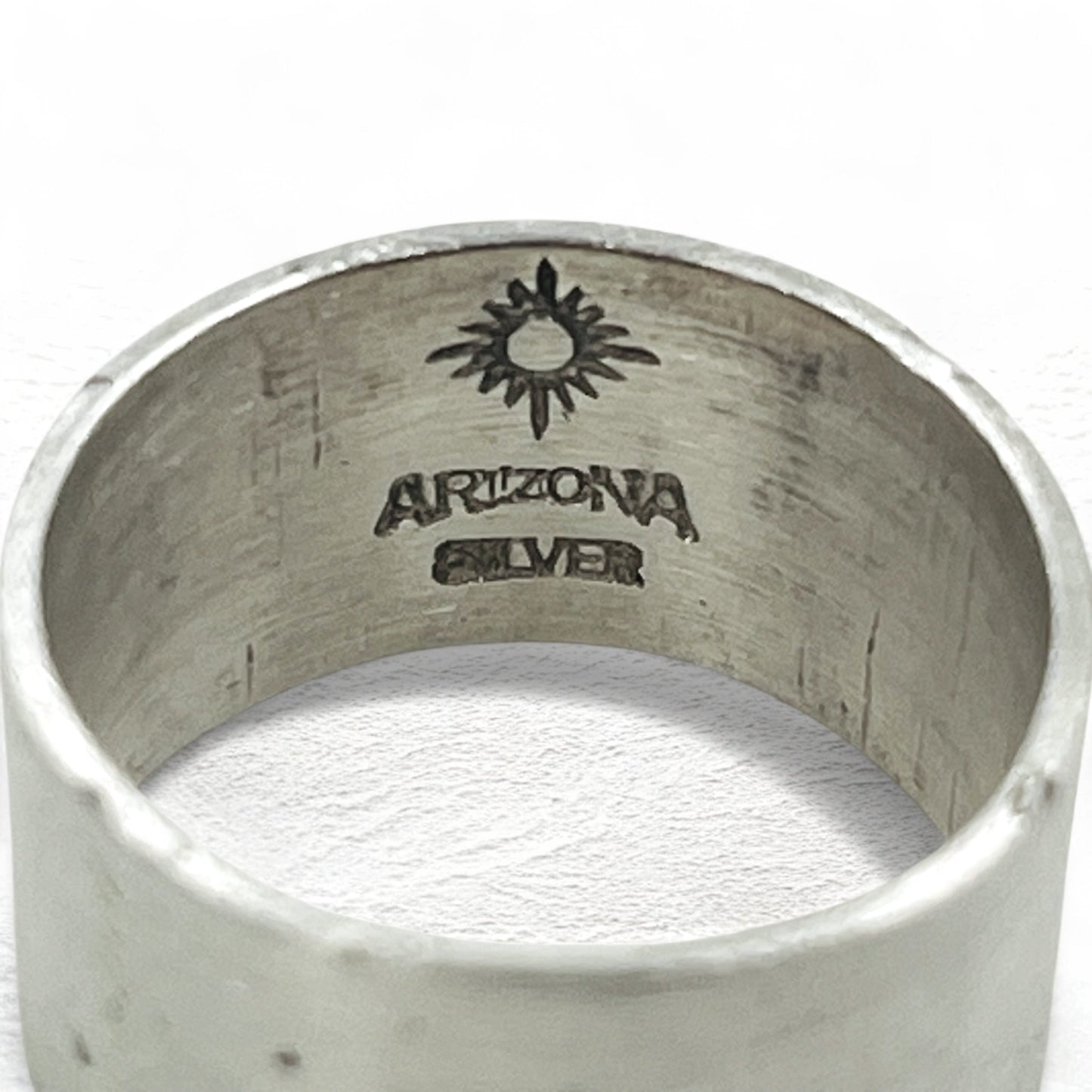 Arizona Freedom 太陽神 刻印 平打ち リング 指輪 20号 シルバー SILVER