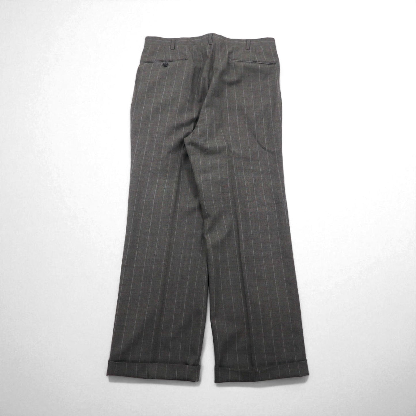 Polo by Ralph Lauren 90年代 3ピース スーツ セットアップ L グレー ストライプ ウール 日本製