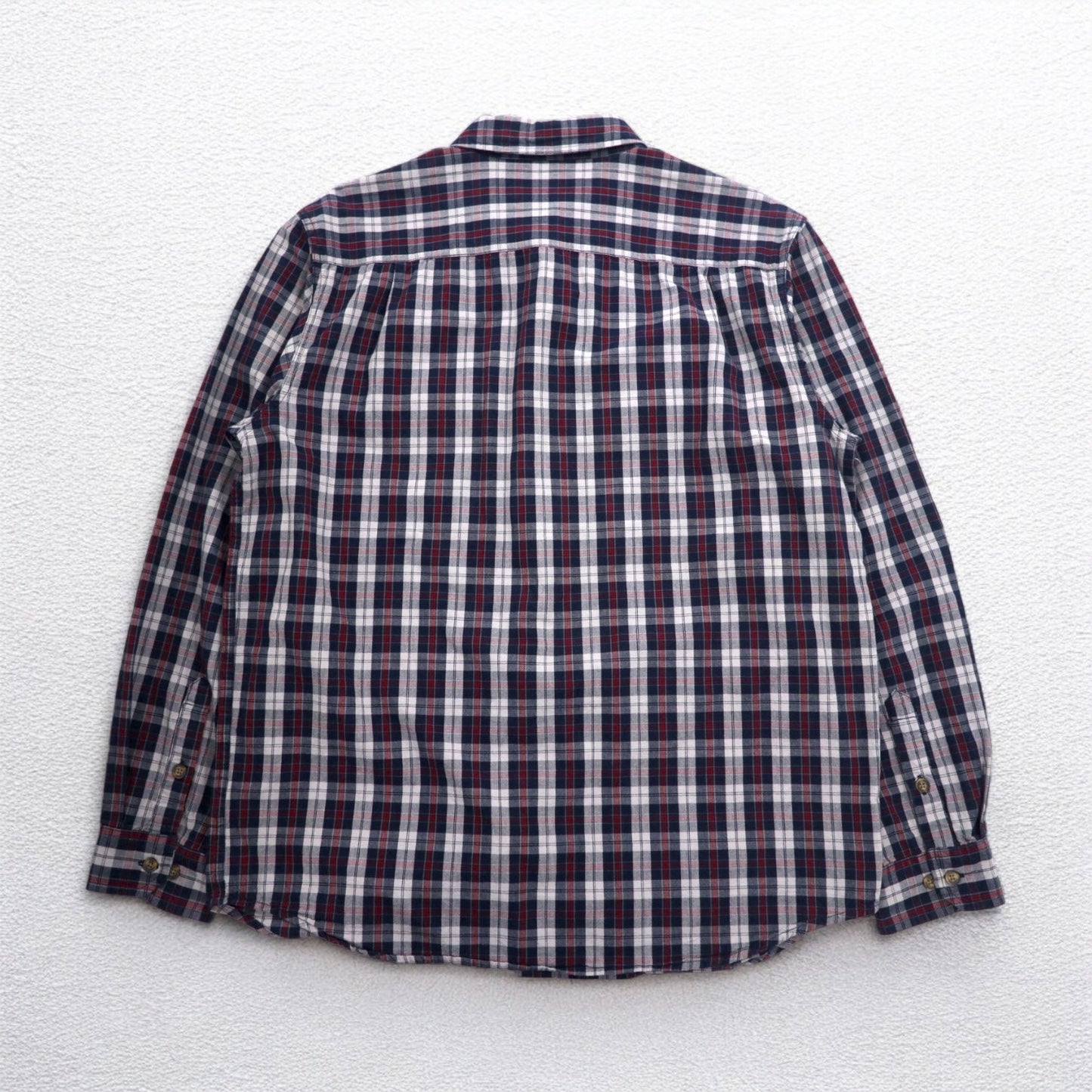 carhartt リラックスフィット RELAXED FIT ボタンダウン フランネルシャツ L グレー チェック 胸ポケット 102214 412