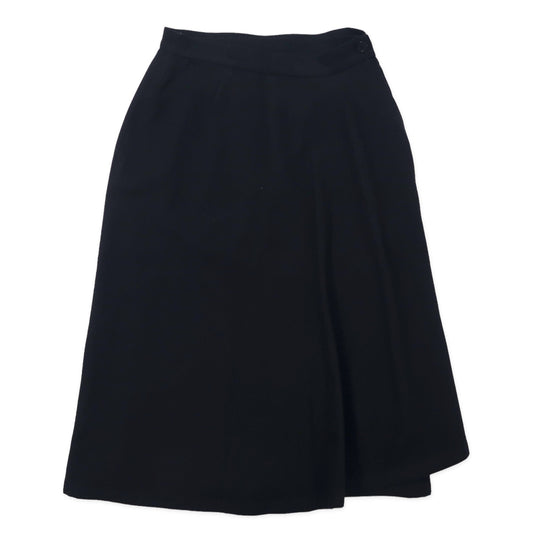 GUCCI オールドグッチ 80年代 ラップスカート FREE ブラック ウール イタリア製