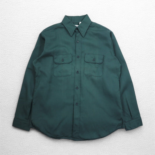 FIVE BROTHER 90年代 USA製 ツイル ワークシャツ L カーキ ポリエステル コットン ACWA ユニオンメイド UNION MADE