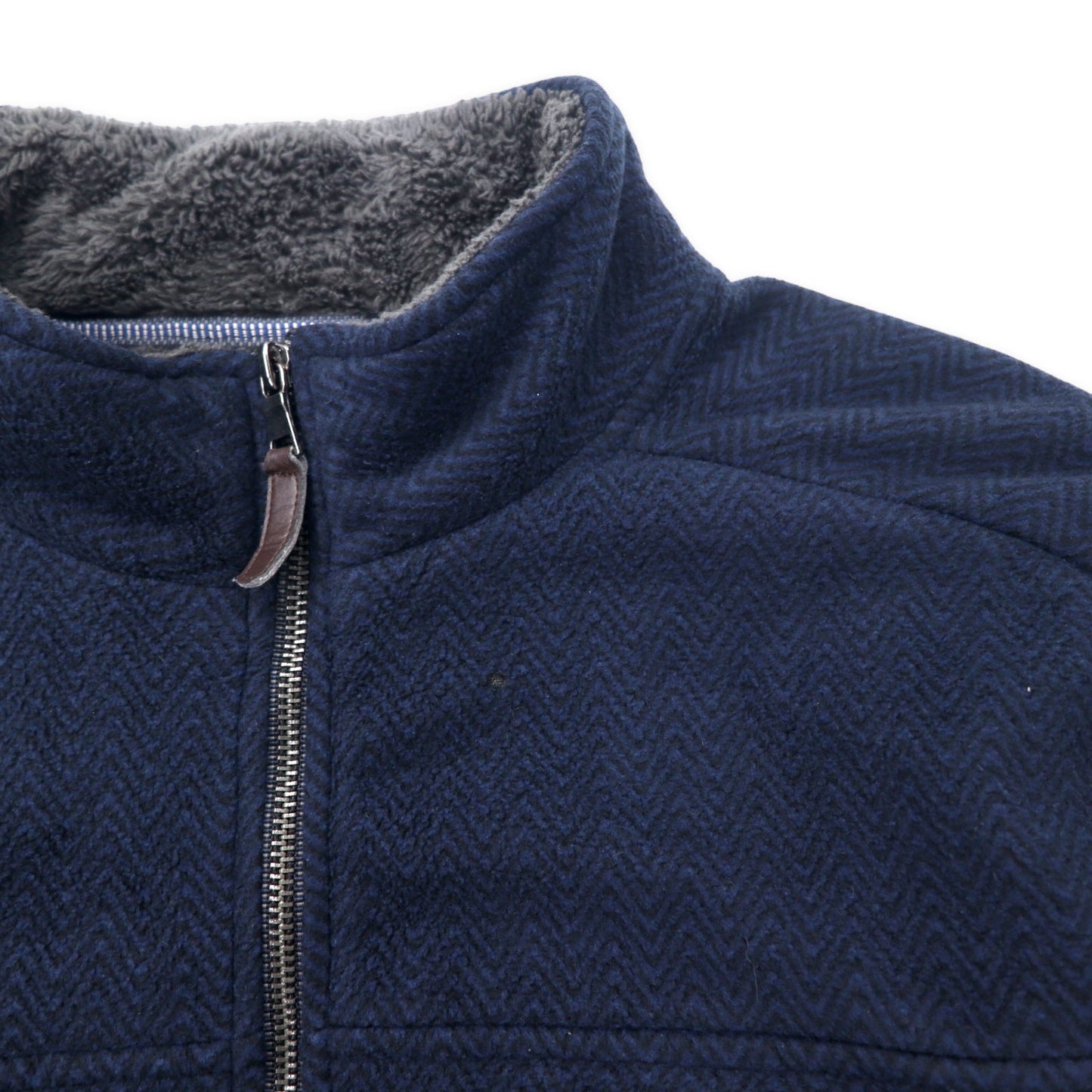 LONDON FOG COLLECTION ハーフジップ フリースジャケット XL ネイビー ポリエステル ビッグサイズ