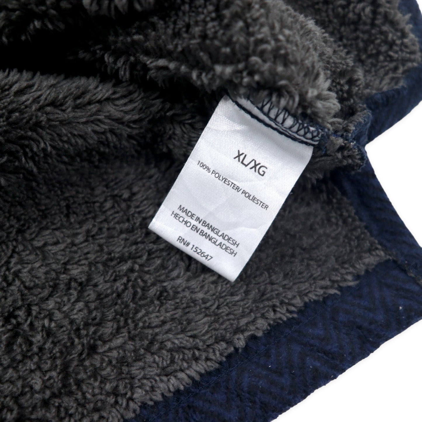 LONDON FOG COLLECTION ハーフジップ フリースジャケット XL ネイビー ポリエステル ビッグサイズ
