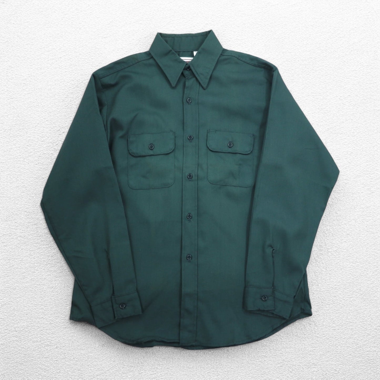 FIVE BROTHER 90年代 USA製 ツイル ワークシャツ L カーキ ポリエステル コットン ACWA ユニオンメイド UNION MADE
