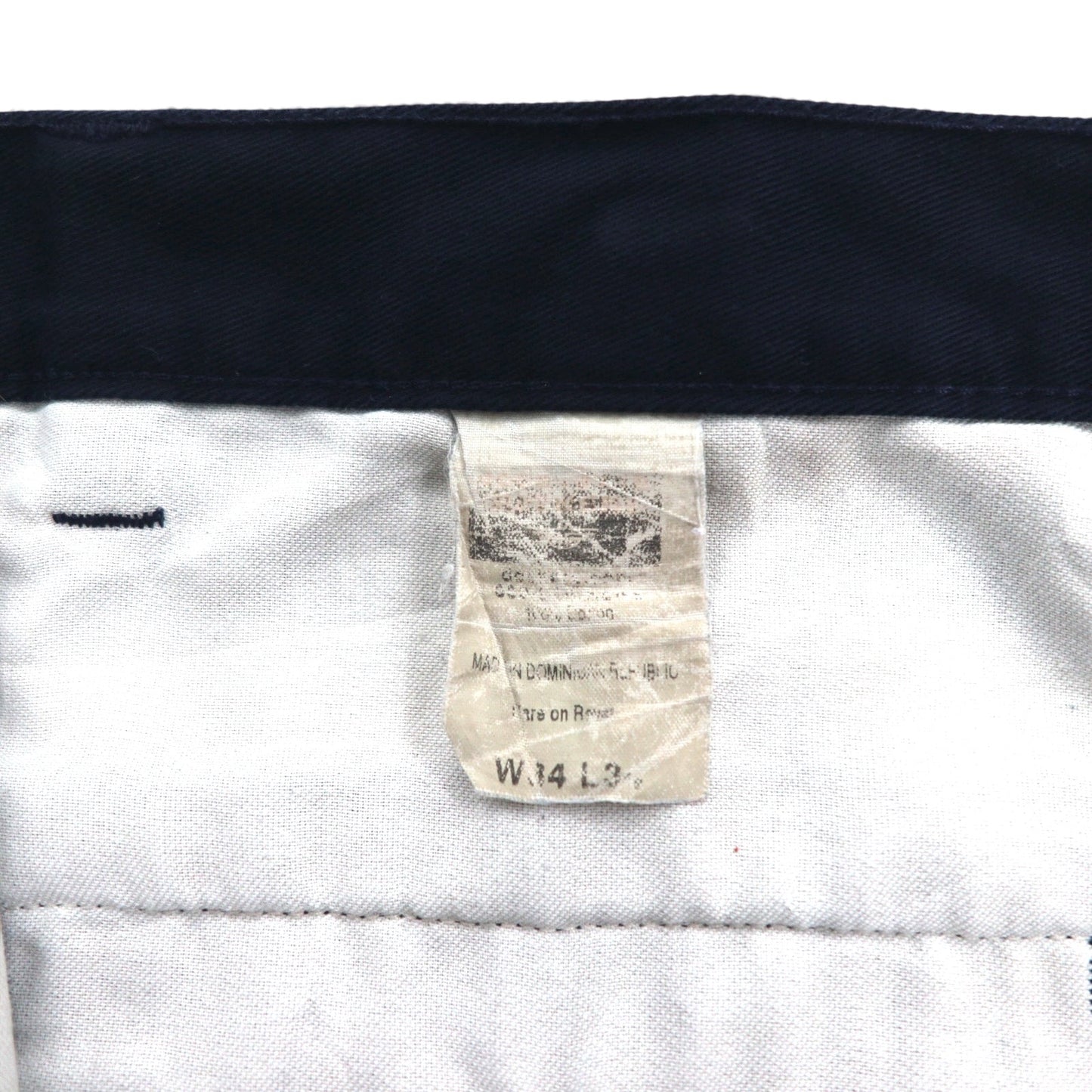 DOCKERS ( Levi's ) 2タック ワイド ワーク チノパンツ L ネイビー コットン
