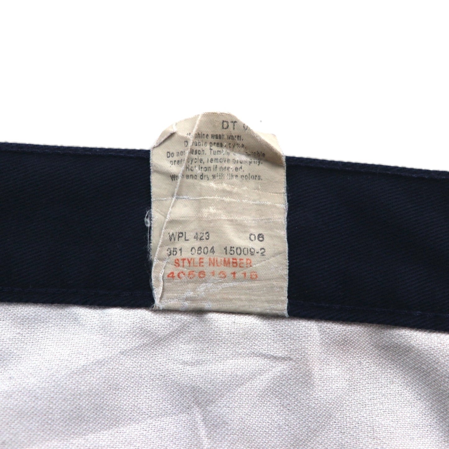DOCKERS ( Levi's ) 2タック ワイド ワーク チノパンツ L ネイビー コットン