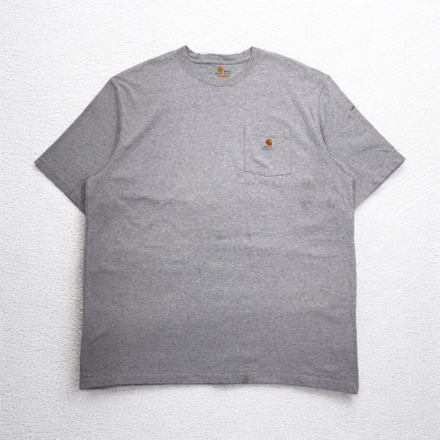 carhartt オリジナルフィット ポケット Tシャツ ポケTee 2XL TALL ORIGINAL FIT グレー コットン