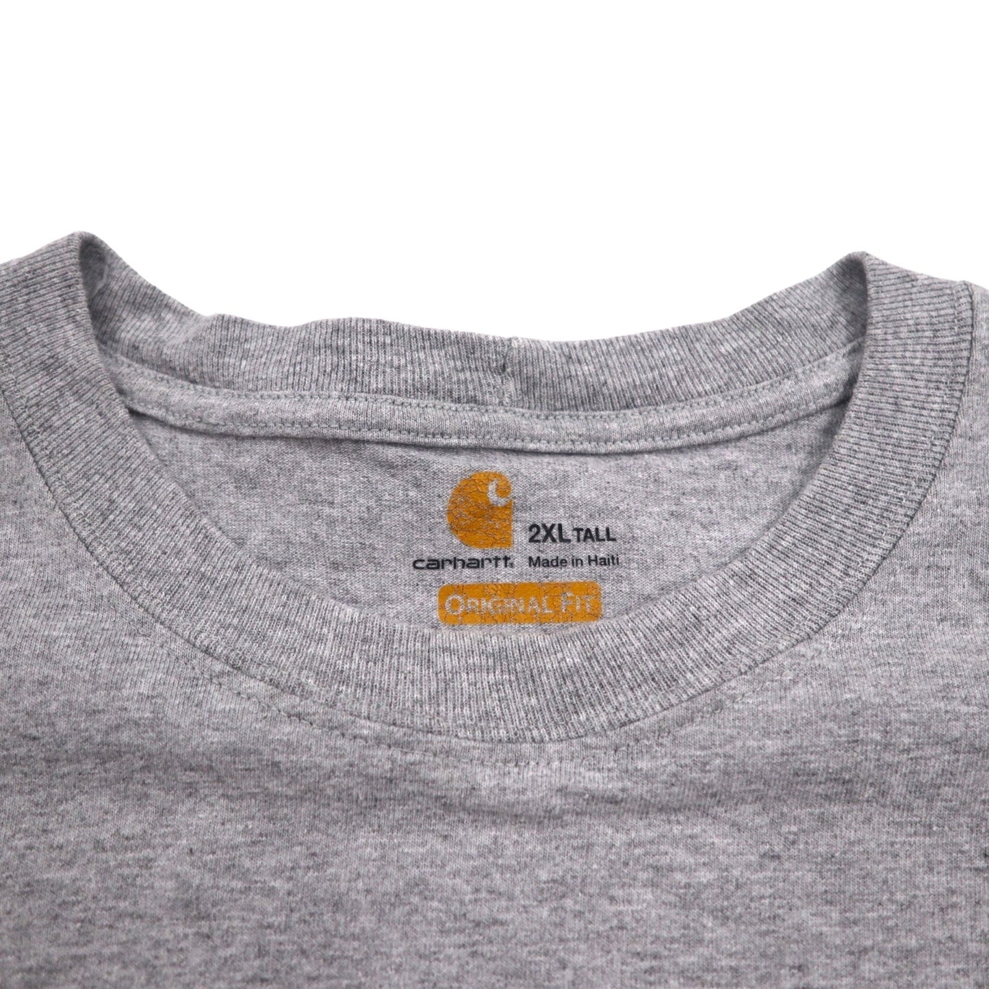 carhartt オリジナルフィット ポケット Tシャツ ポケTee 2XL TALL ORIGINAL FIT グレー コットン