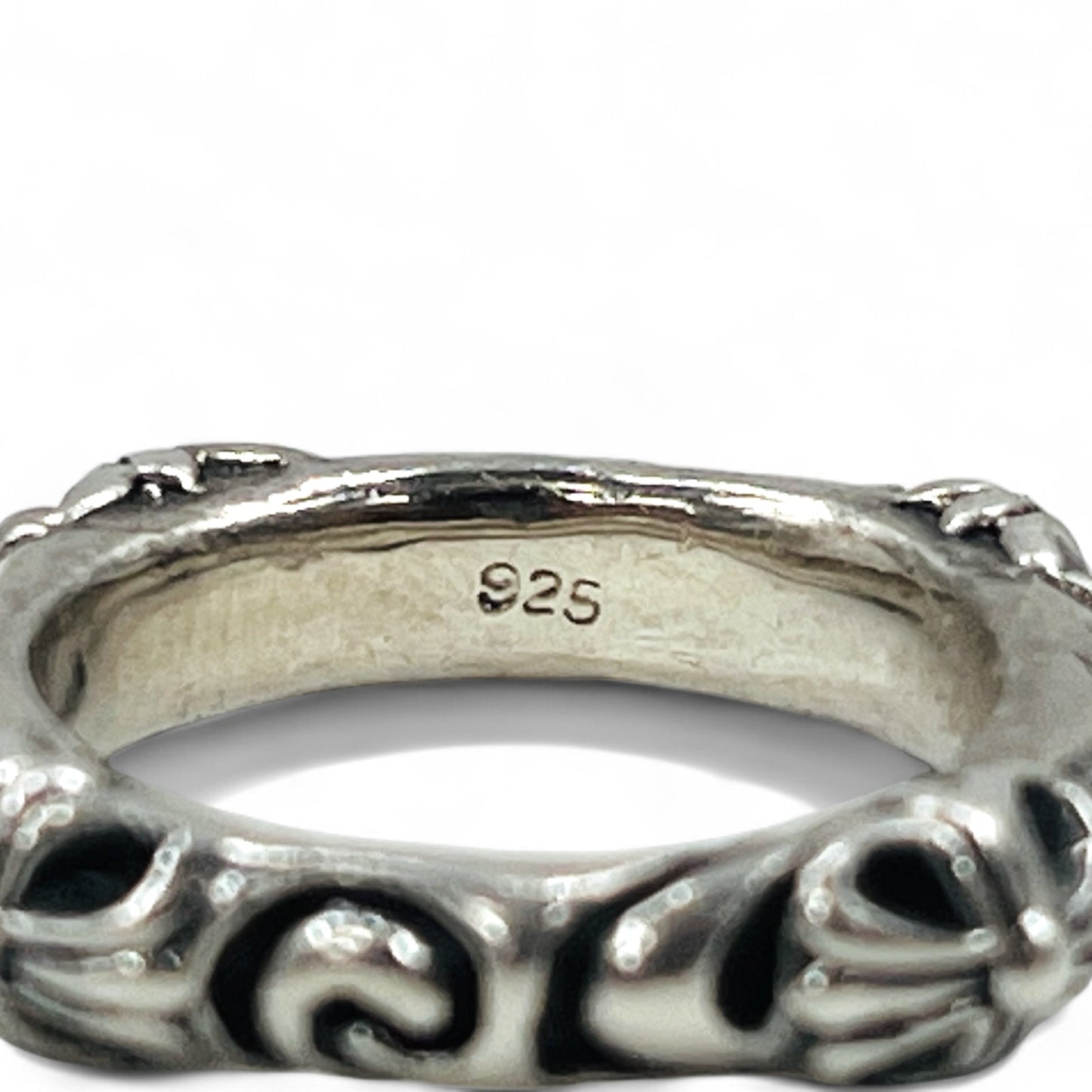 Vintage Gothic Silver Cross Band Ring スクエア フレア クロス リング 指輪 15号 シルバー 925 ゴシック