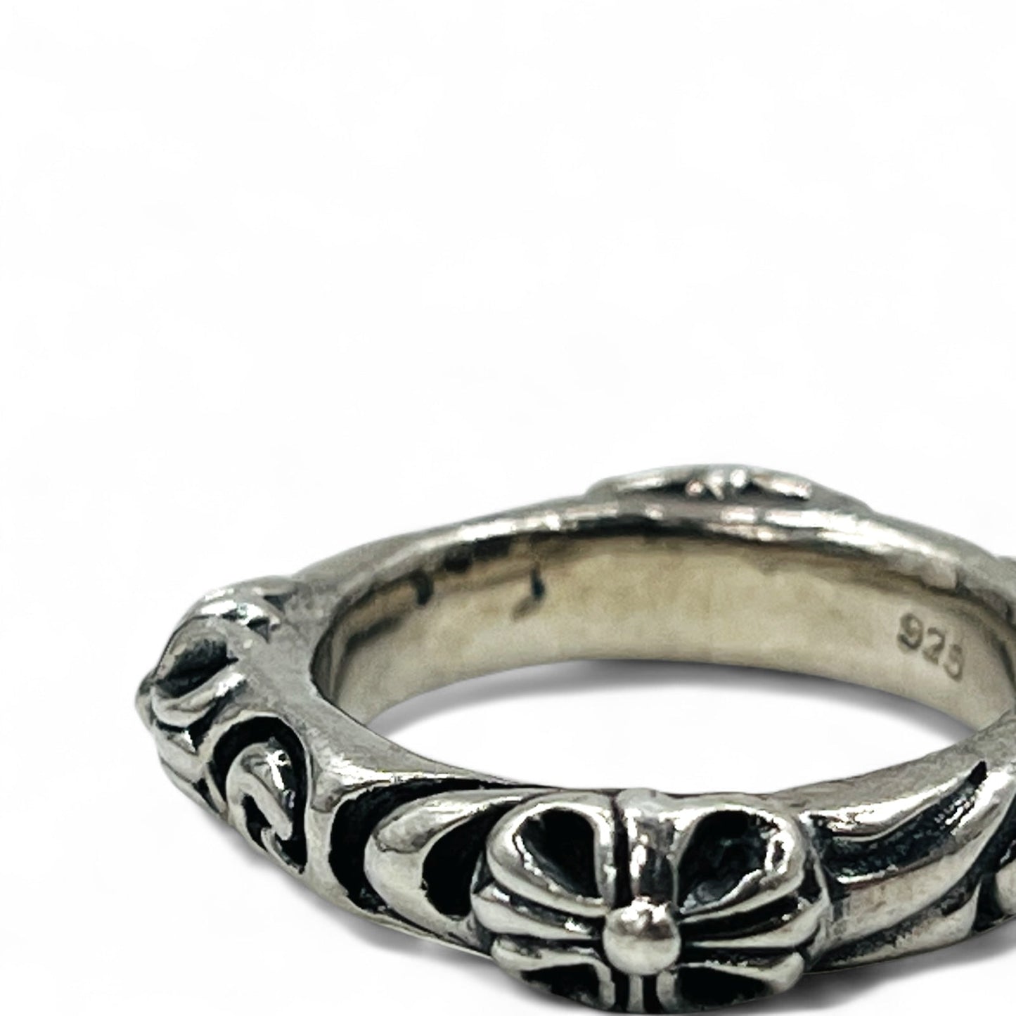 Vintage Gothic Silver Cross Band Ring スクエア フレア クロス リング 指輪 15号 シルバー 925 ゴシック