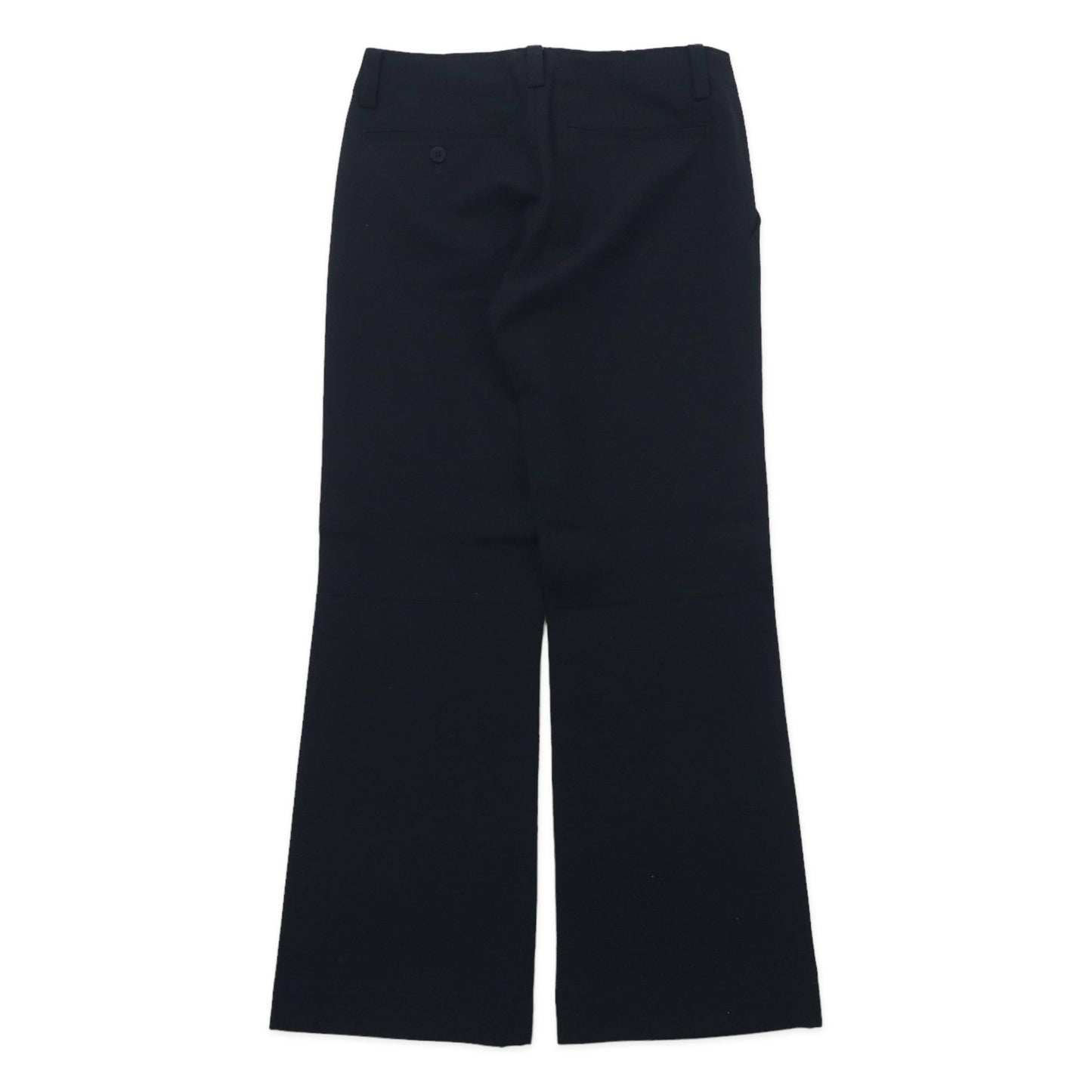 ISSEY MIYAKE WHITE LABEL ブーツカット スラックスパンツ 2 ブラック ウール ギャバジン IM34FF585 日本製