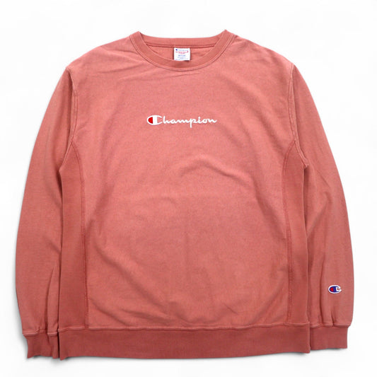 Champion リバースウィーブ REVERSE WEAVE T-SHIRT スウェット  M ピンク スクリプトロゴ 刺繍 C8-P404