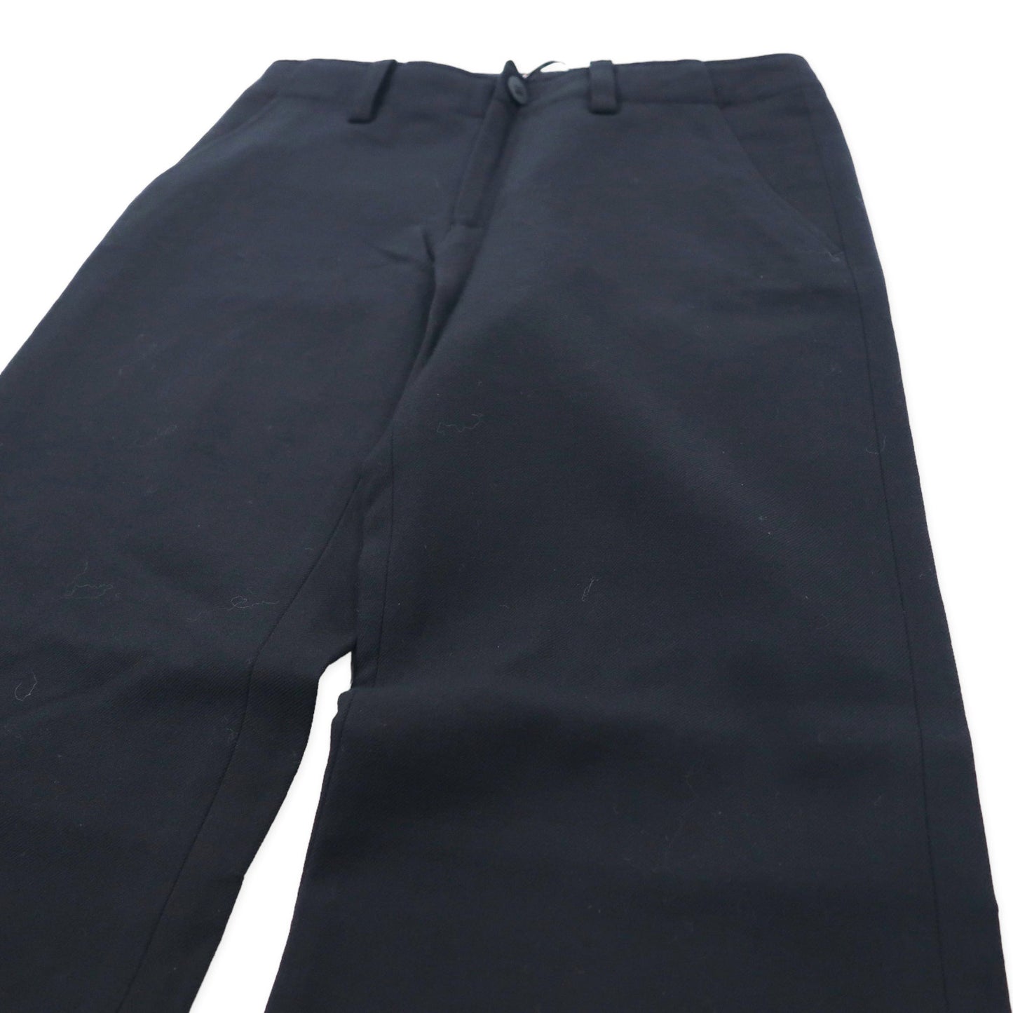 ISSEY MIYAKE WHITE LABEL ブーツカット スラックスパンツ 2 ブラック ウール ギャバジン IM34FF585 日本製