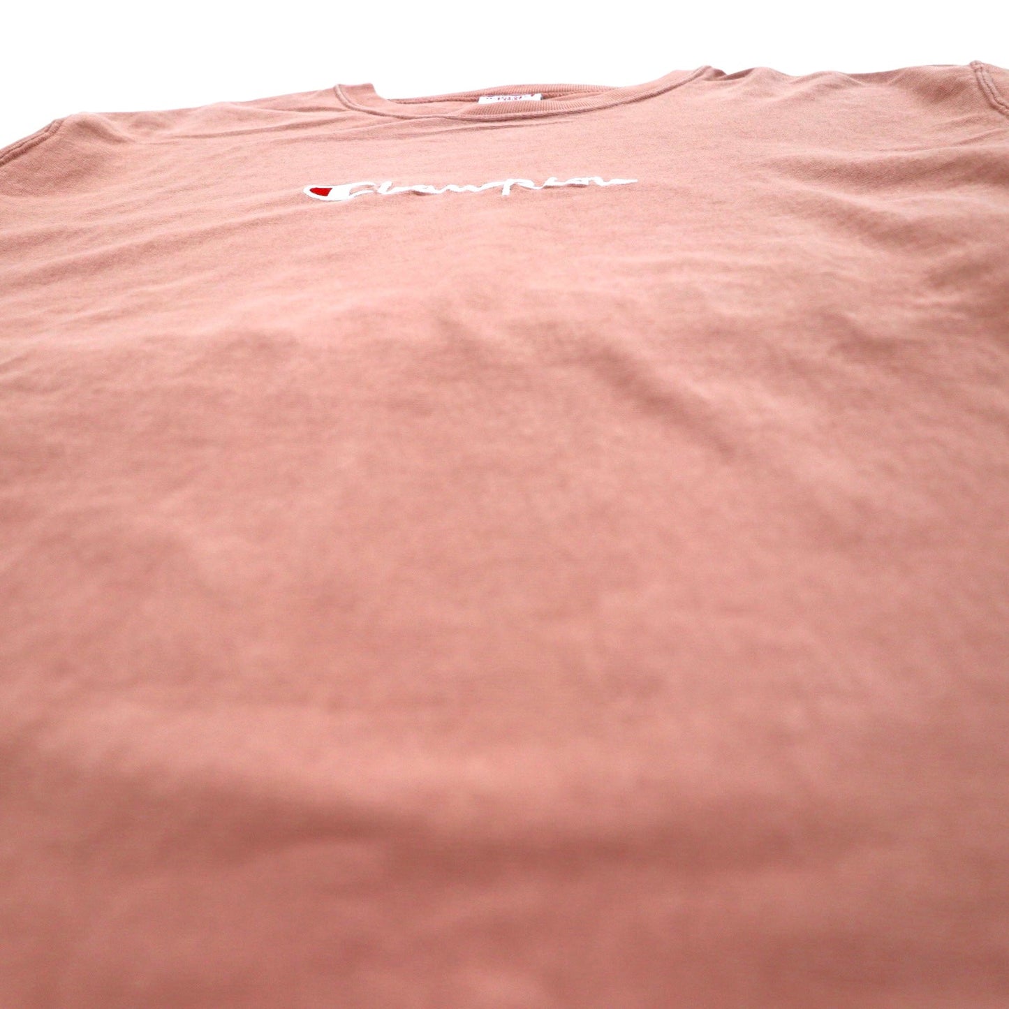 Champion リバースウィーブ REVERSE WEAVE T-SHIRT スウェット  M ピンク スクリプトロゴ 刺繍 C8-P404