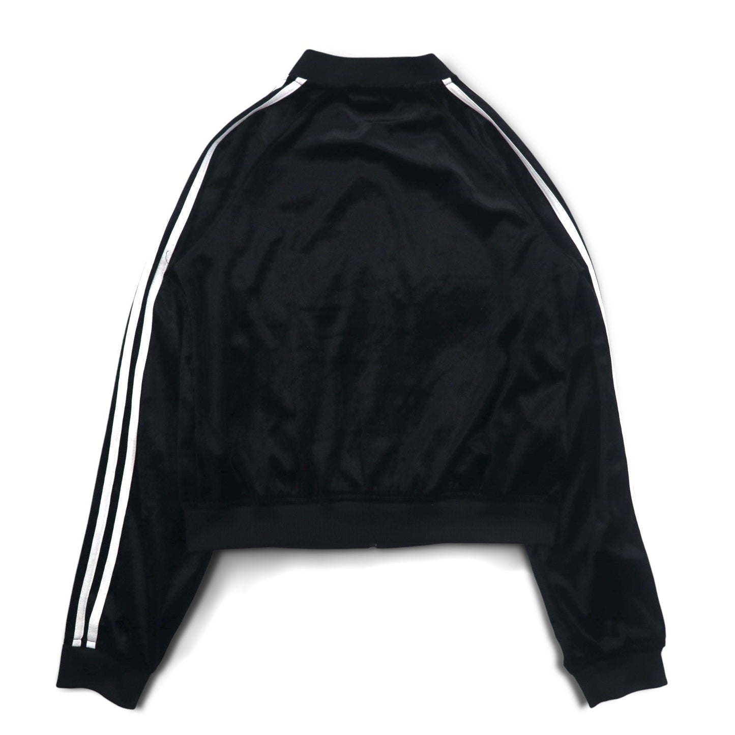 adidas 90年代 ATP型 ベロア トラックジャケット ジャージ L ブラック トレフォイルロゴ 3ストライプ