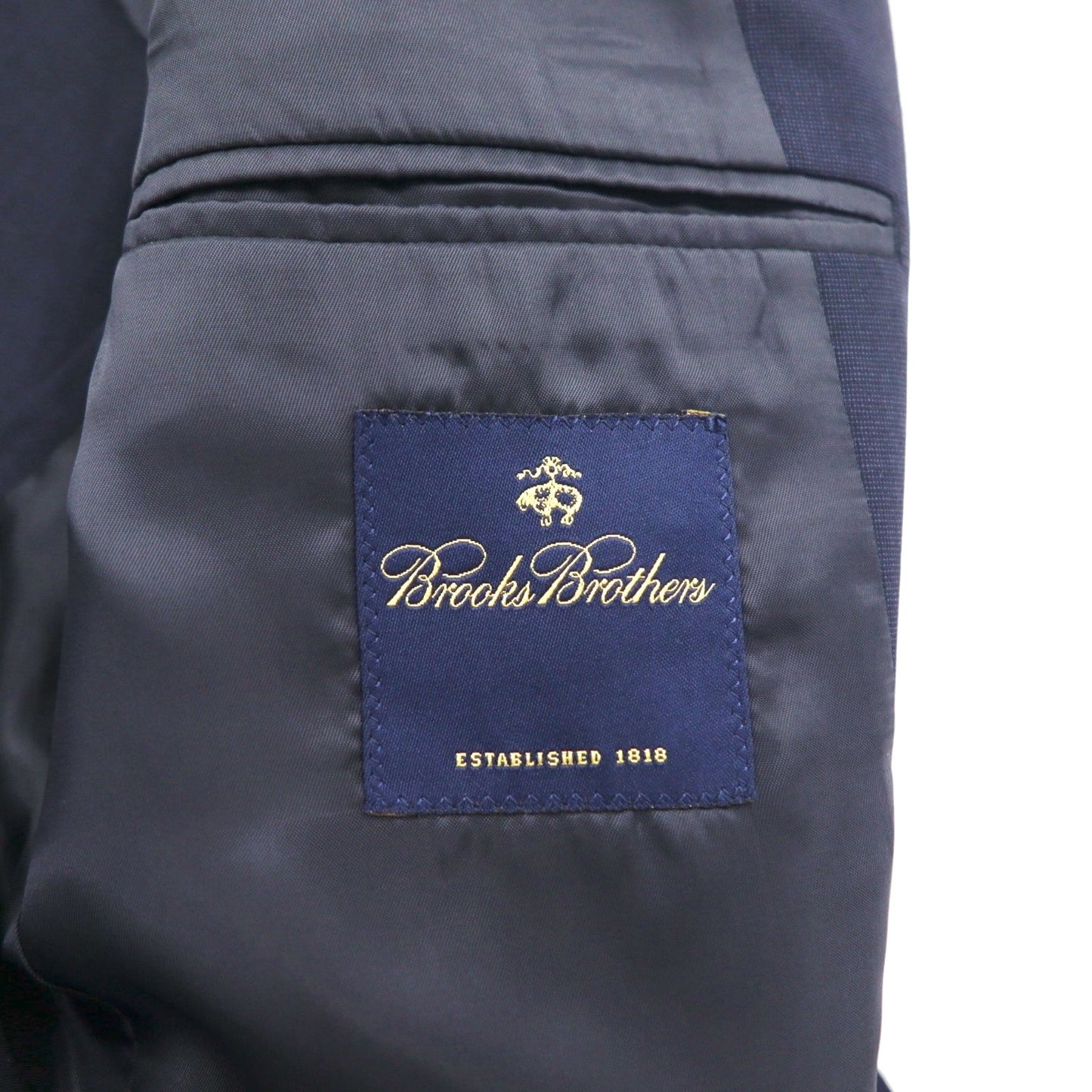 Brooks Brothers 3B スーツ セットアップ M ネイビー ウール 2タック ワイド
