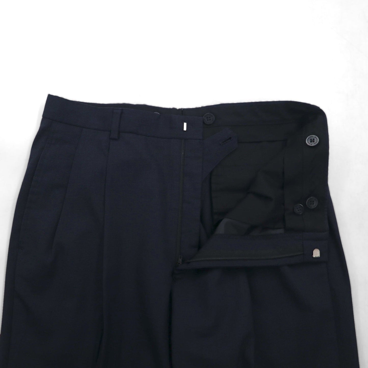 Brooks Brothers 3B スーツ セットアップ M ネイビー ウール 2タック ワイド