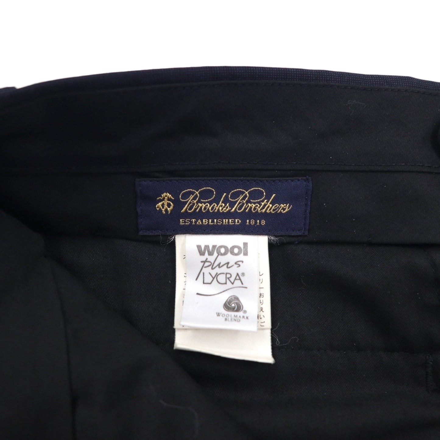Brooks Brothers 3B スーツ セットアップ M ネイビー ウール 2タック ワイド