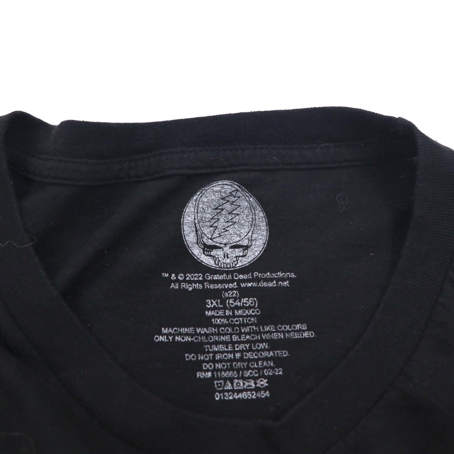 Grateful Dead グレイトフルデッド ダンシングベア バンド Tシャツ 3XL ブラック コットン メキシコ製