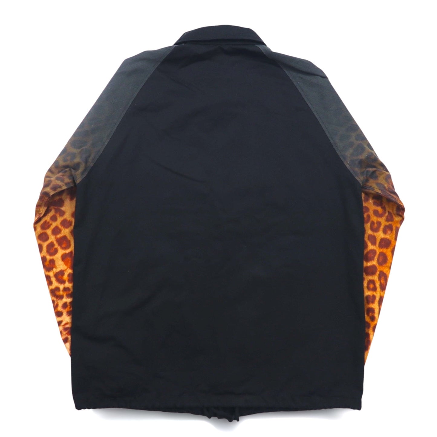 FACETASM レオパード コーチジャケット M ブラック コットン HT-JK-M05