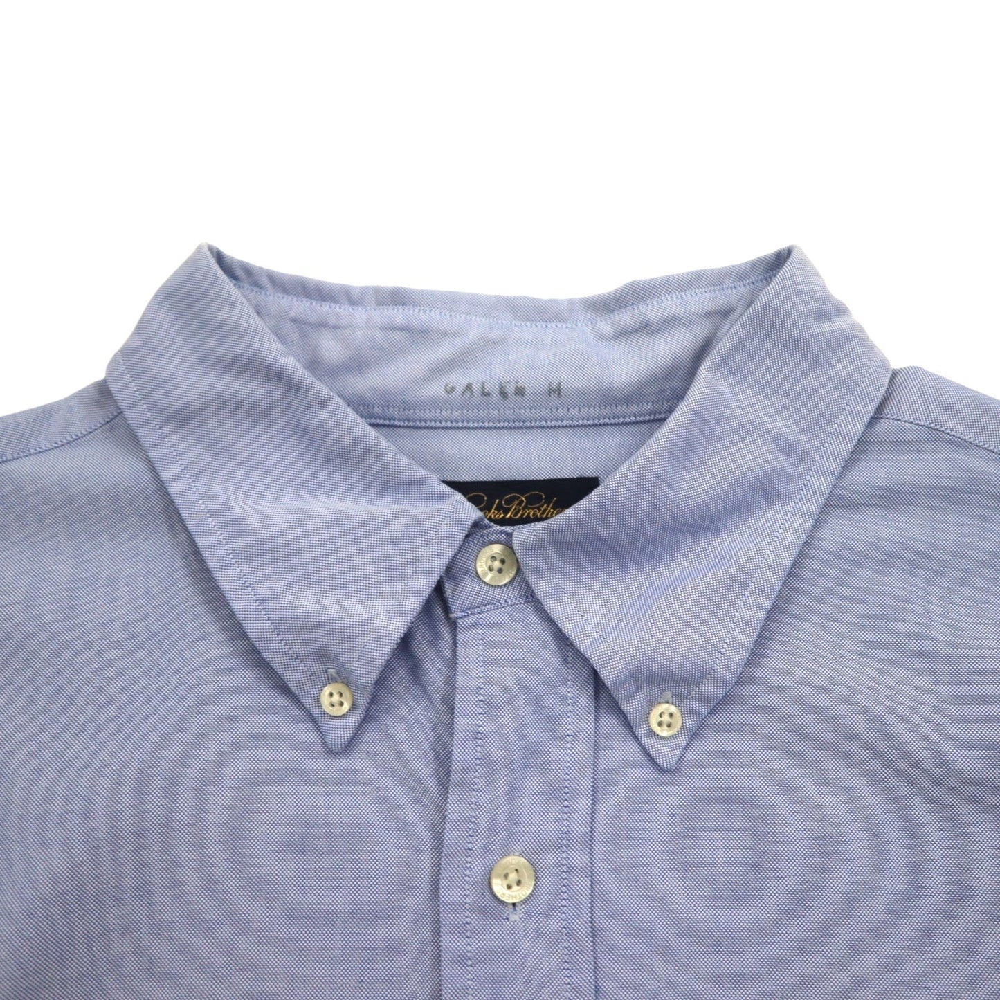 Brooks Brothers スーピマコットン オックスフォード ボタンダウンシャツ 2XL ブルー ビッグサイズ ワンポイントロゴ