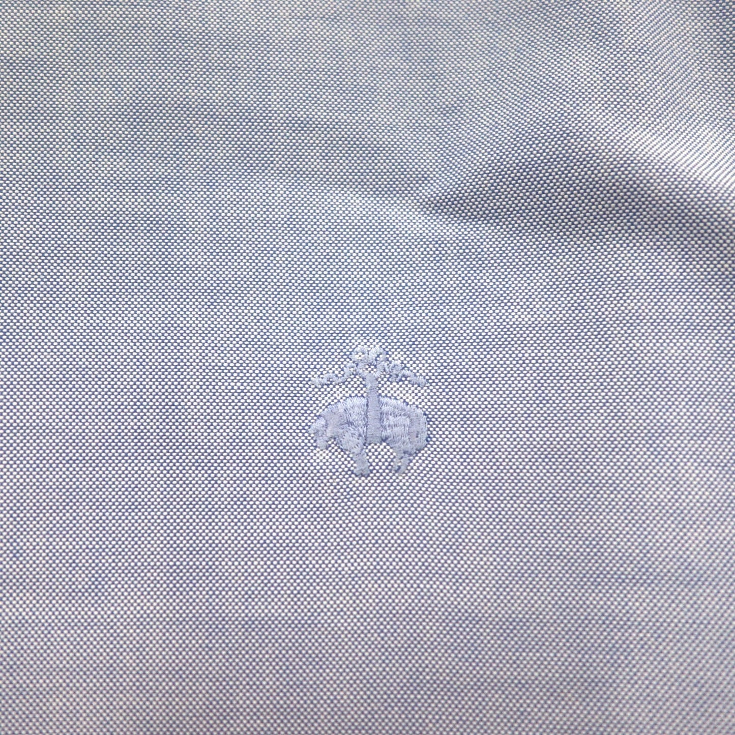 Brooks Brothers スーピマコットン オックスフォード ボタンダウンシャツ 2XL ブルー ビッグサイズ ワンポイントロゴ
