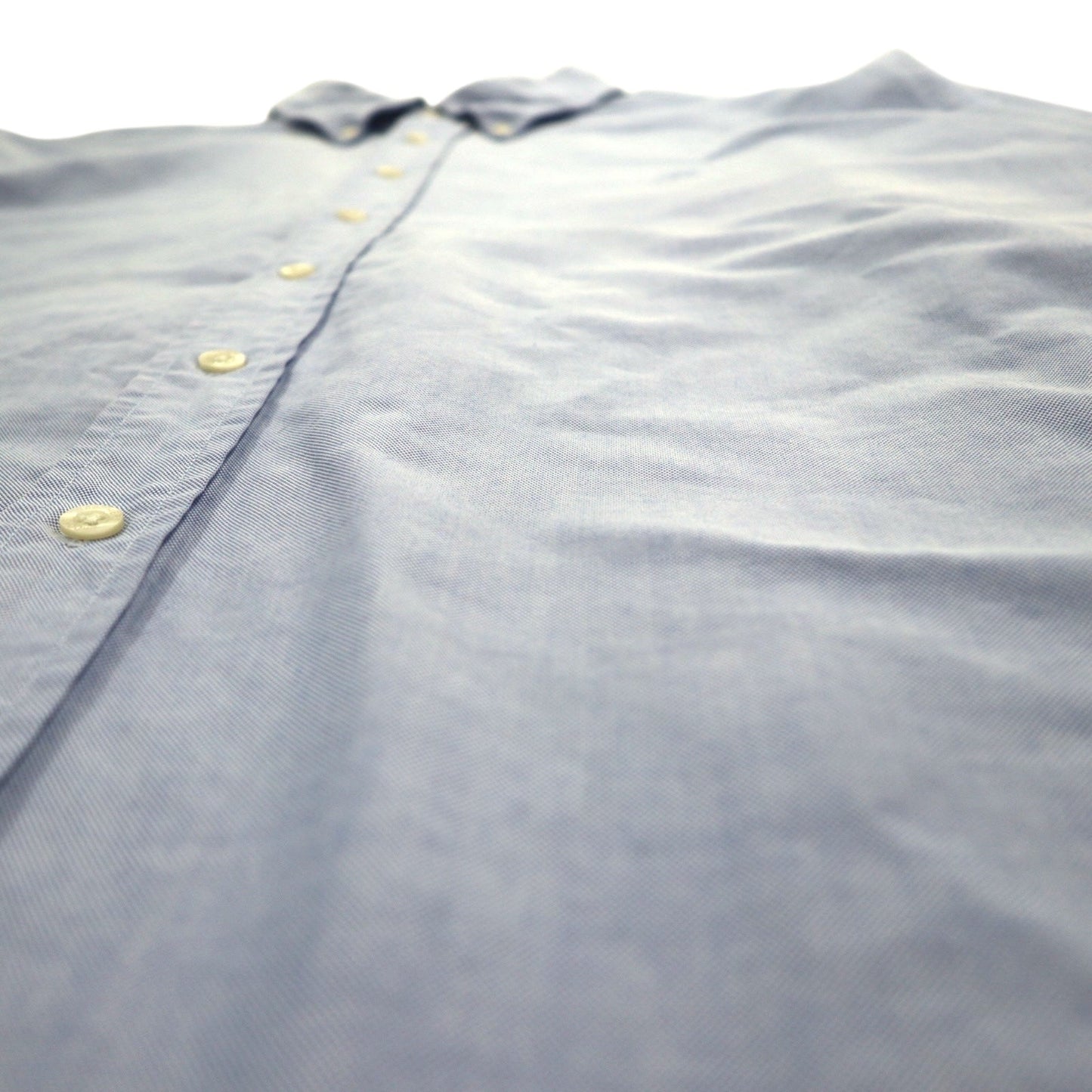 Brooks Brothers スーピマコットン オックスフォード ボタンダウンシャツ 2XL ブルー ビッグサイズ ワンポイントロゴ