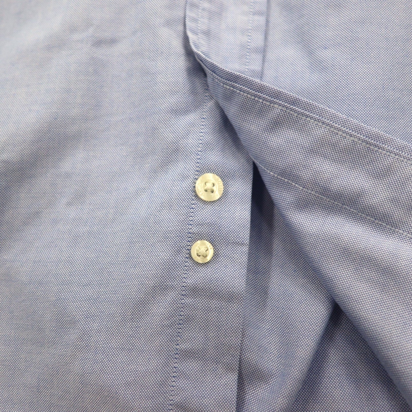 Brooks Brothers スーピマコットン オックスフォード ボタンダウンシャツ 2XL ブルー ビッグサイズ ワンポイントロゴ