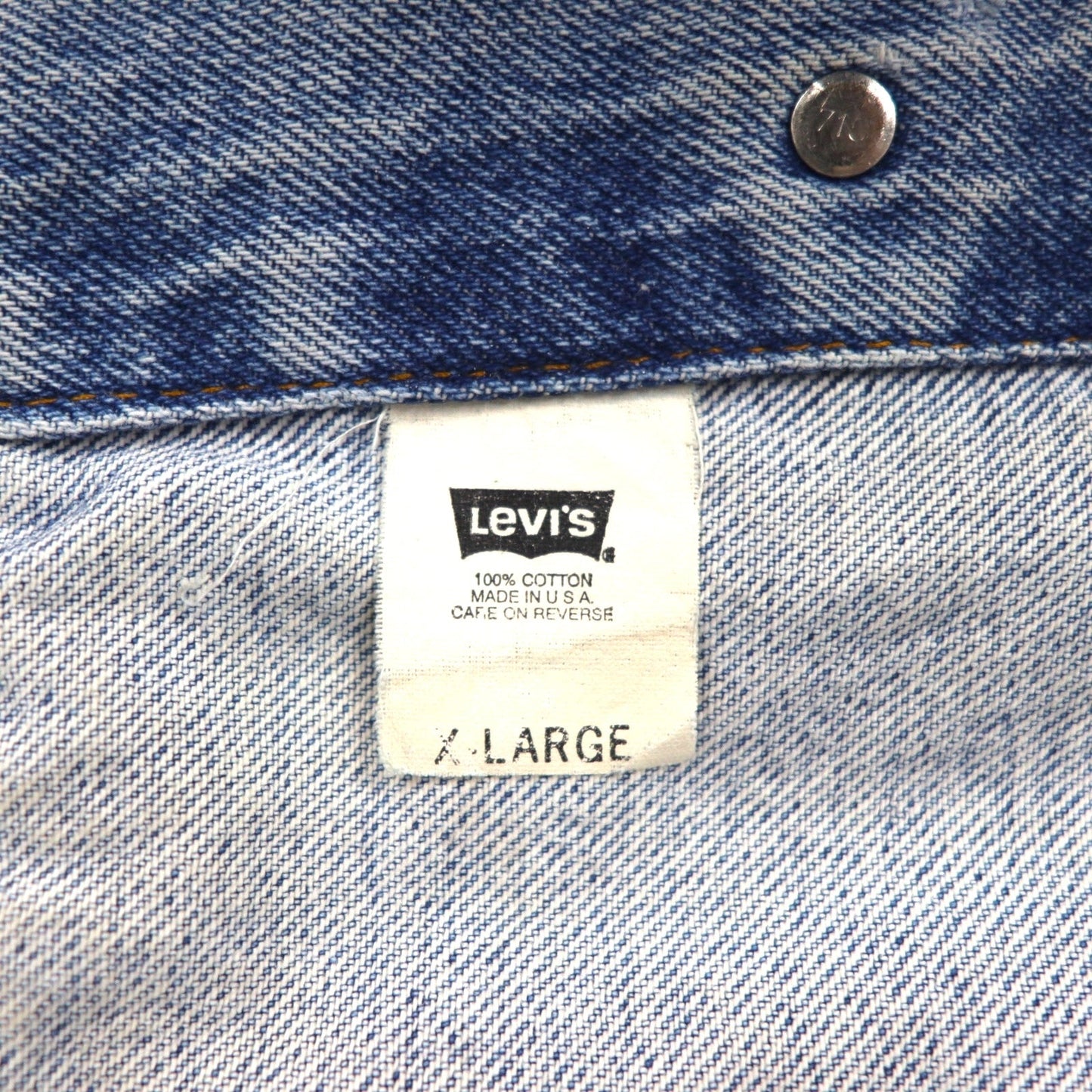 Levi's 90年代 USA製 デニム トラッカージャケット3rdタイプ Gジャン XL インディゴ ブルー 57510-0214