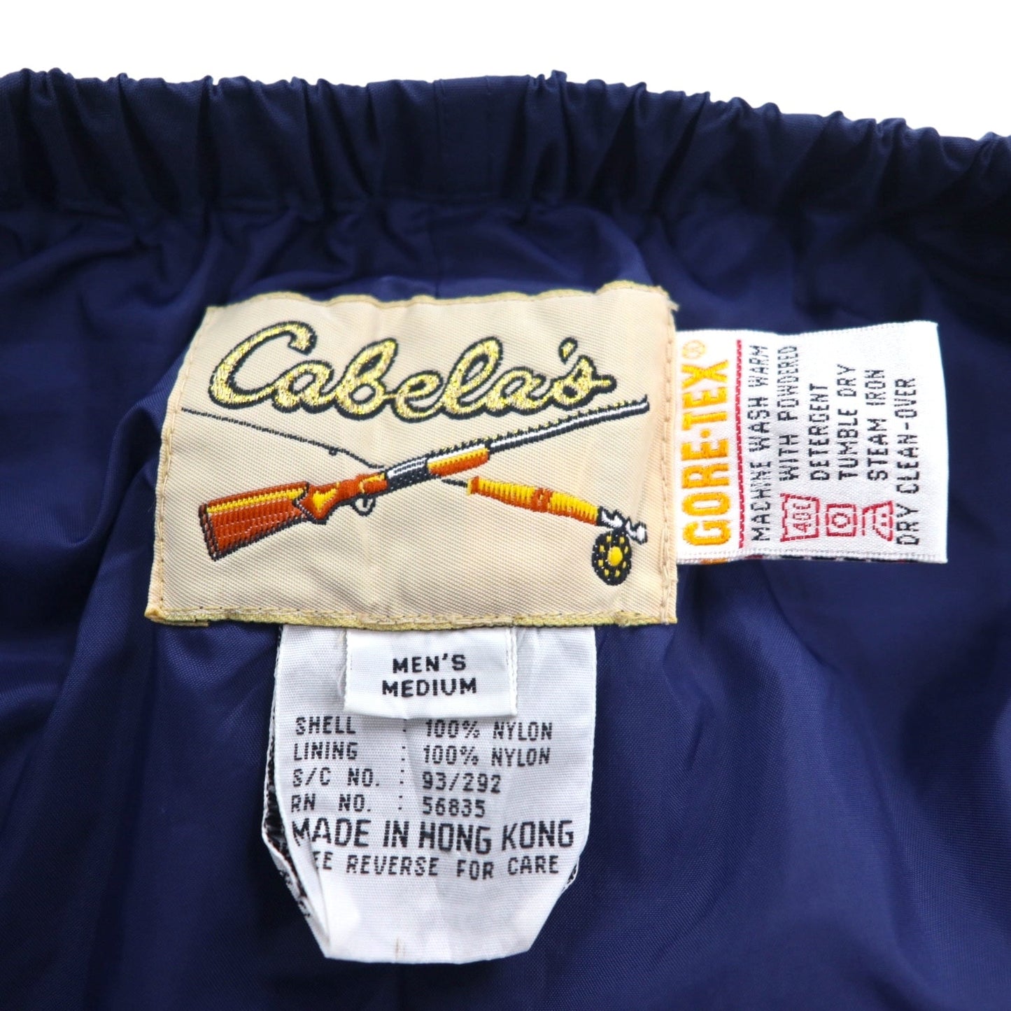 Cabela's 80年代 ゴアテックス GORE-TEX ナイロン シェル パンツ M ネイビー 裾ジップ スリット