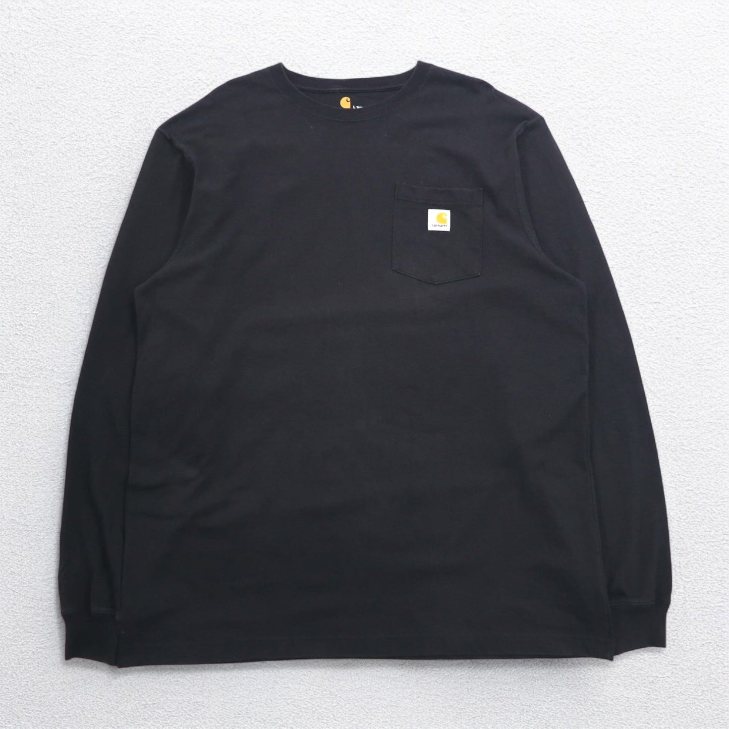 carhartt オリジナルフィット ロングスリーブ Tシャツ ロンT L TALL ORIGINAL FIT ブラック コットン