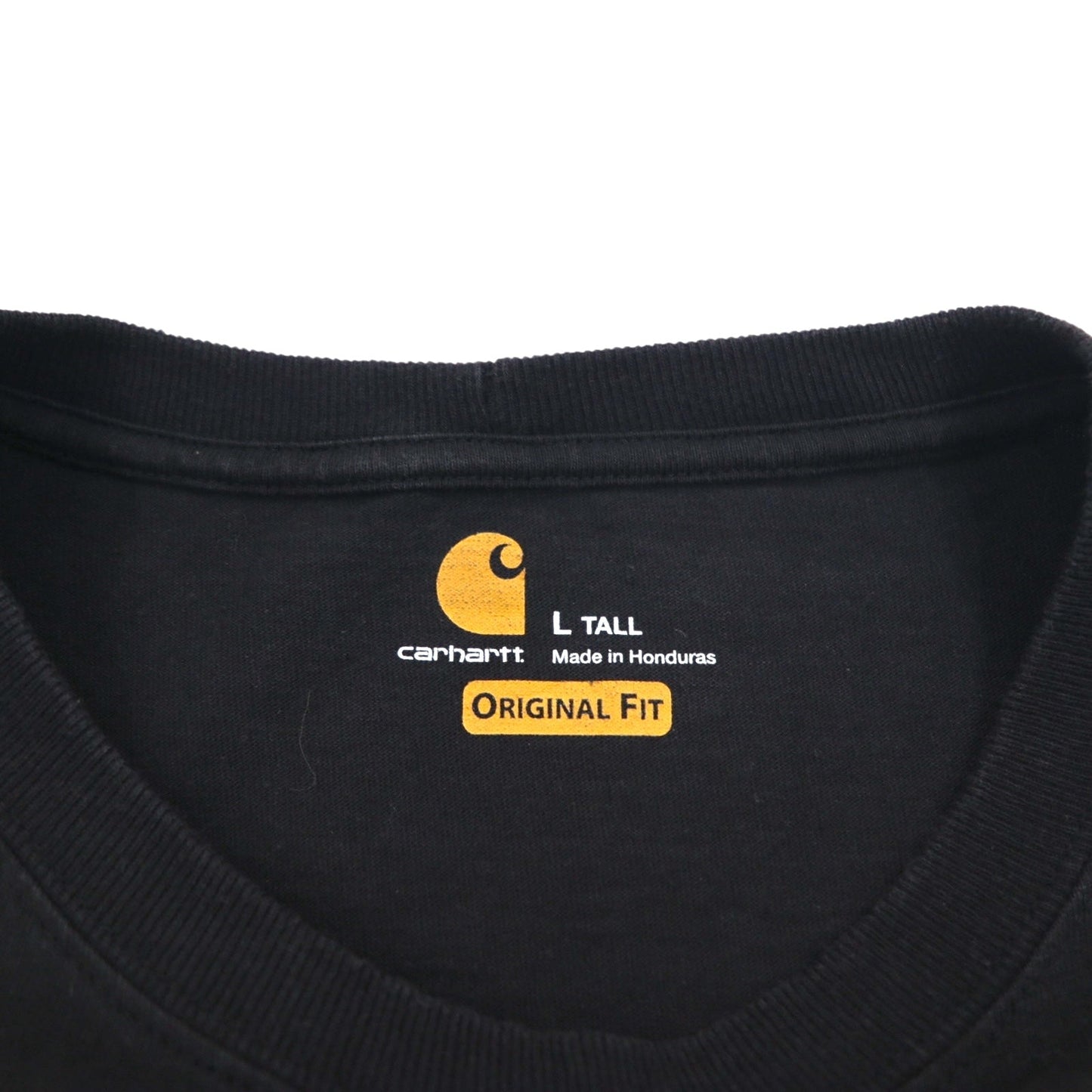 carhartt オリジナルフィット ロングスリーブ Tシャツ ロンT L TALL ORIGINAL FIT ブラック コットン