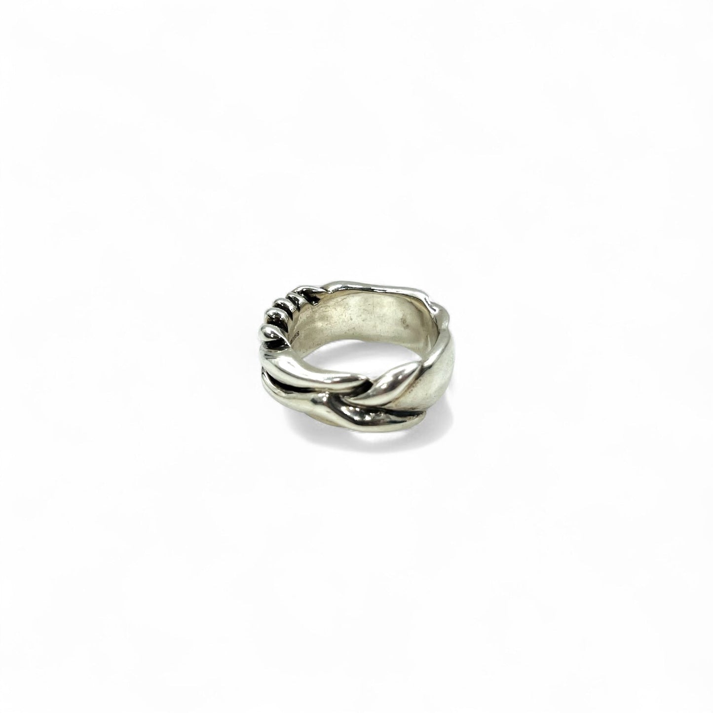 Vintage Silver Ring 花 フラワー クロス フローラル リング 指輪 17号 シルバー SILVER 925