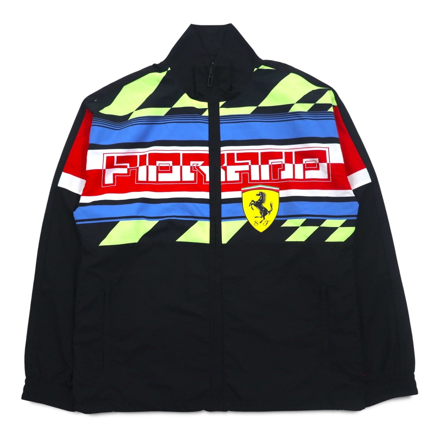 PUMA × Ferrari ストリート ウーブン ナイロンジャケット ジャージ L ブラック Street Woven Jacket 596137-02